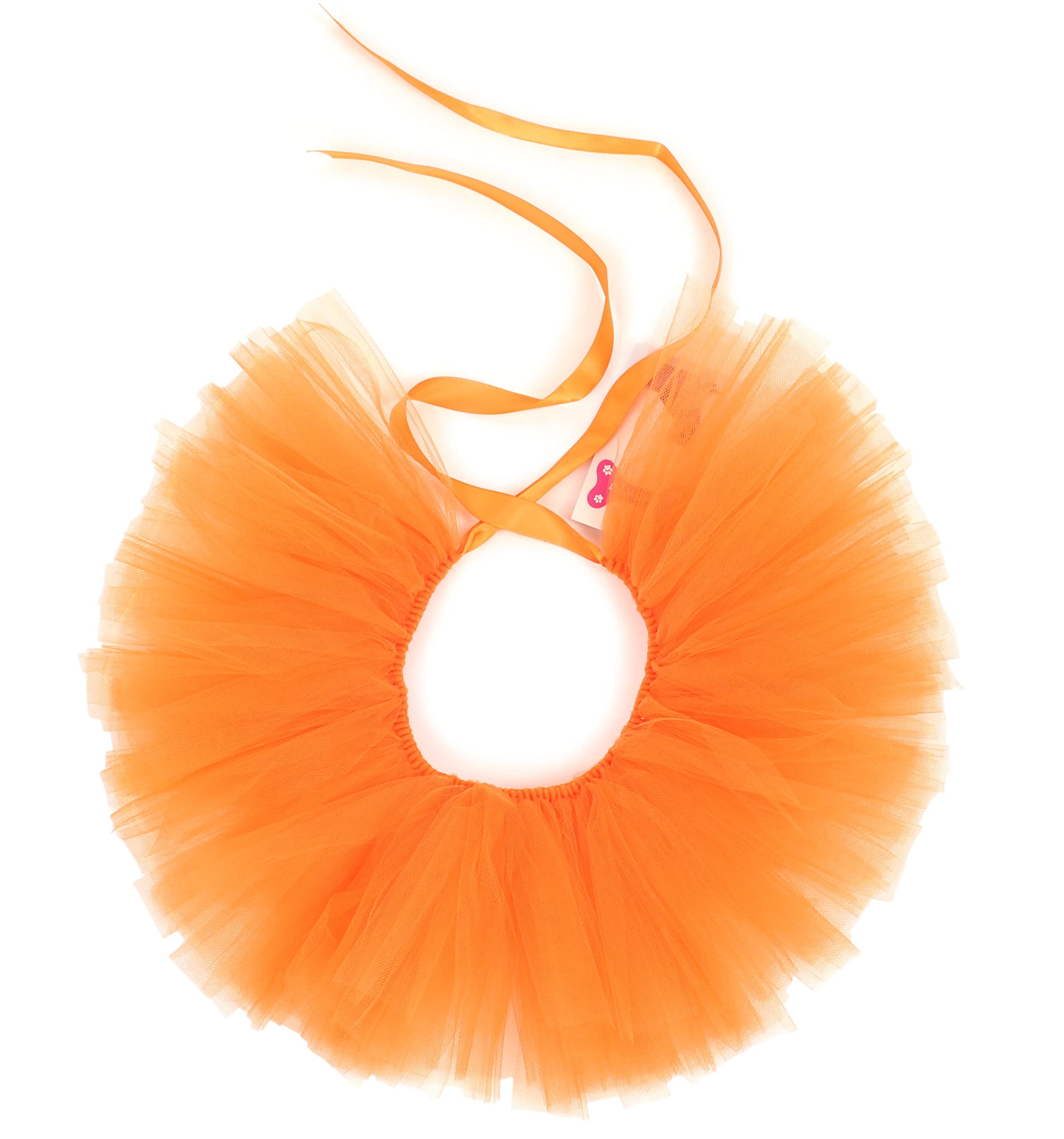 Handcrafted In Usa Orange Tulle Tutu For Extra Large Dogs