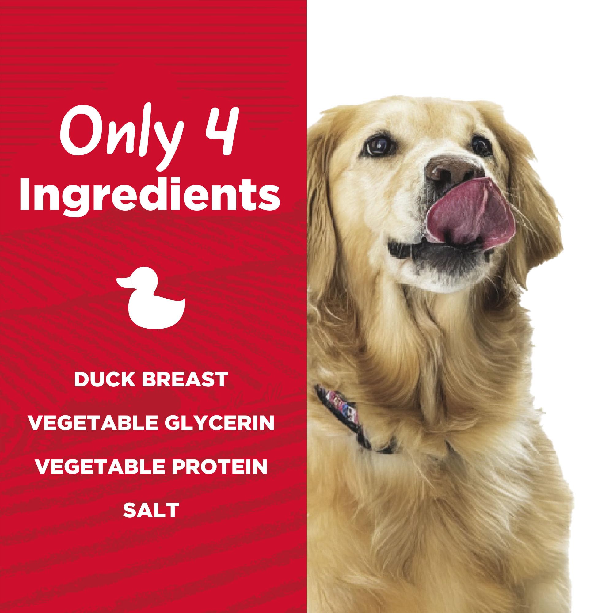 Country Kitchen Duck Jerky Dog Treats, High Protein, Low Fat, 16 oz, Made with Real Duck