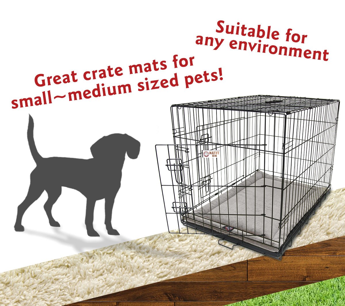 30'' Villa Vintage Crate Dog Bed Mat By Majestic Pet Products