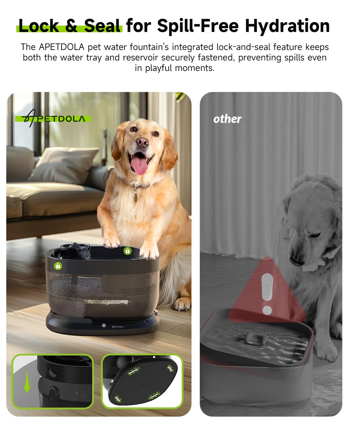 Wireless Dog Water Fountain With 40 Filters,Battery Operated Dog Water Dispenser With Motion Sensor, 237 Oz/ 7L Cordless Fountai