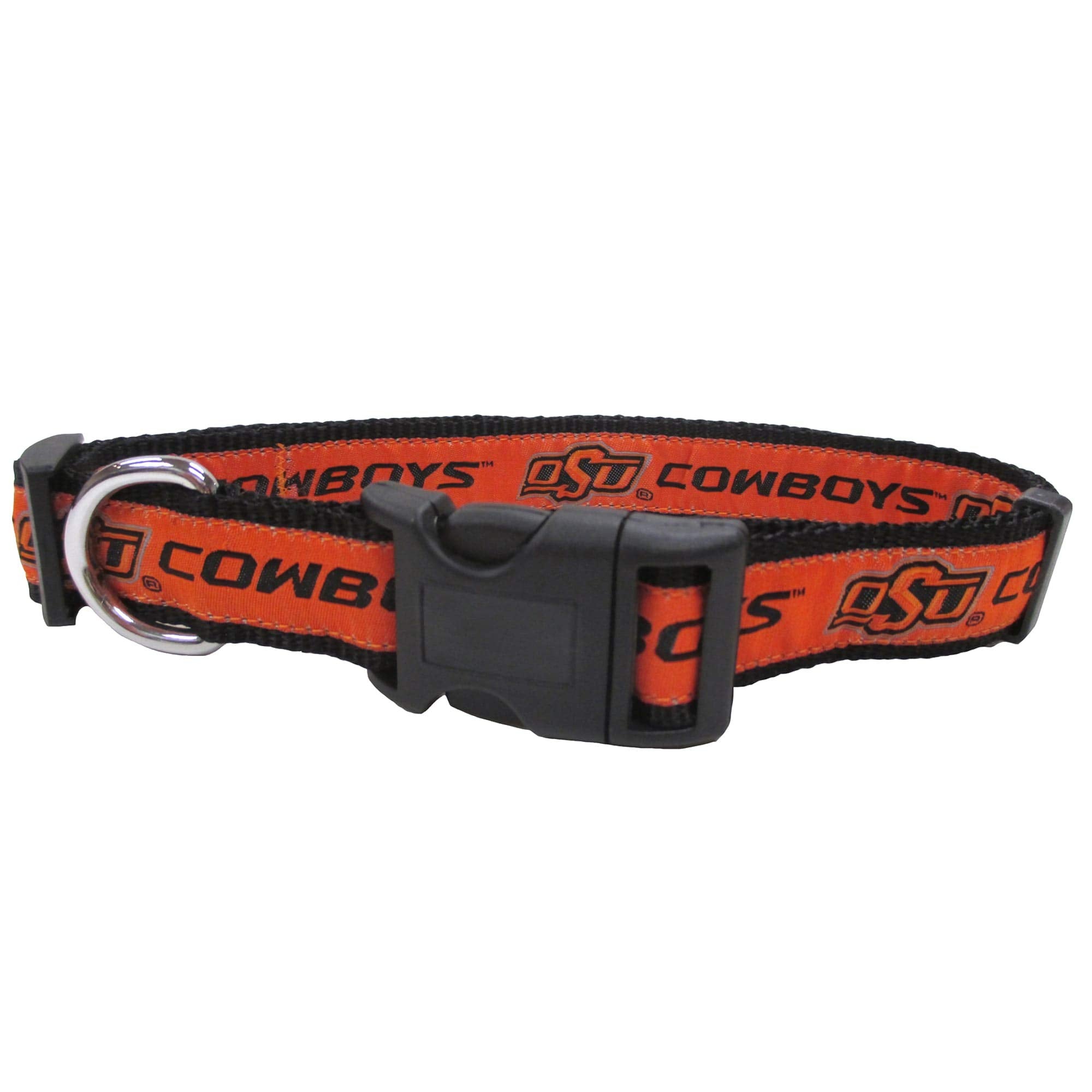 Pets First Collegiate Pet Collar Old Version Oklahoma State Cowboys Dog Collar, Size Medium. Best Sports Team Collar For Dogs & Cats. A Shiny & Colorful Dog & Cat Collar Licensed By The Ncaa
