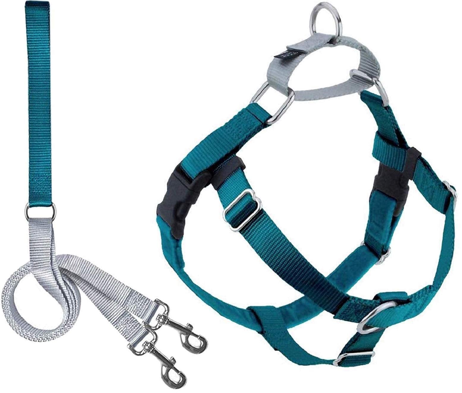 2 Hounds Design Freedom No Pull Dog Harness | Adjustable Gentle Comfortable Control for Easy Dog Walking |for Small Medium and L