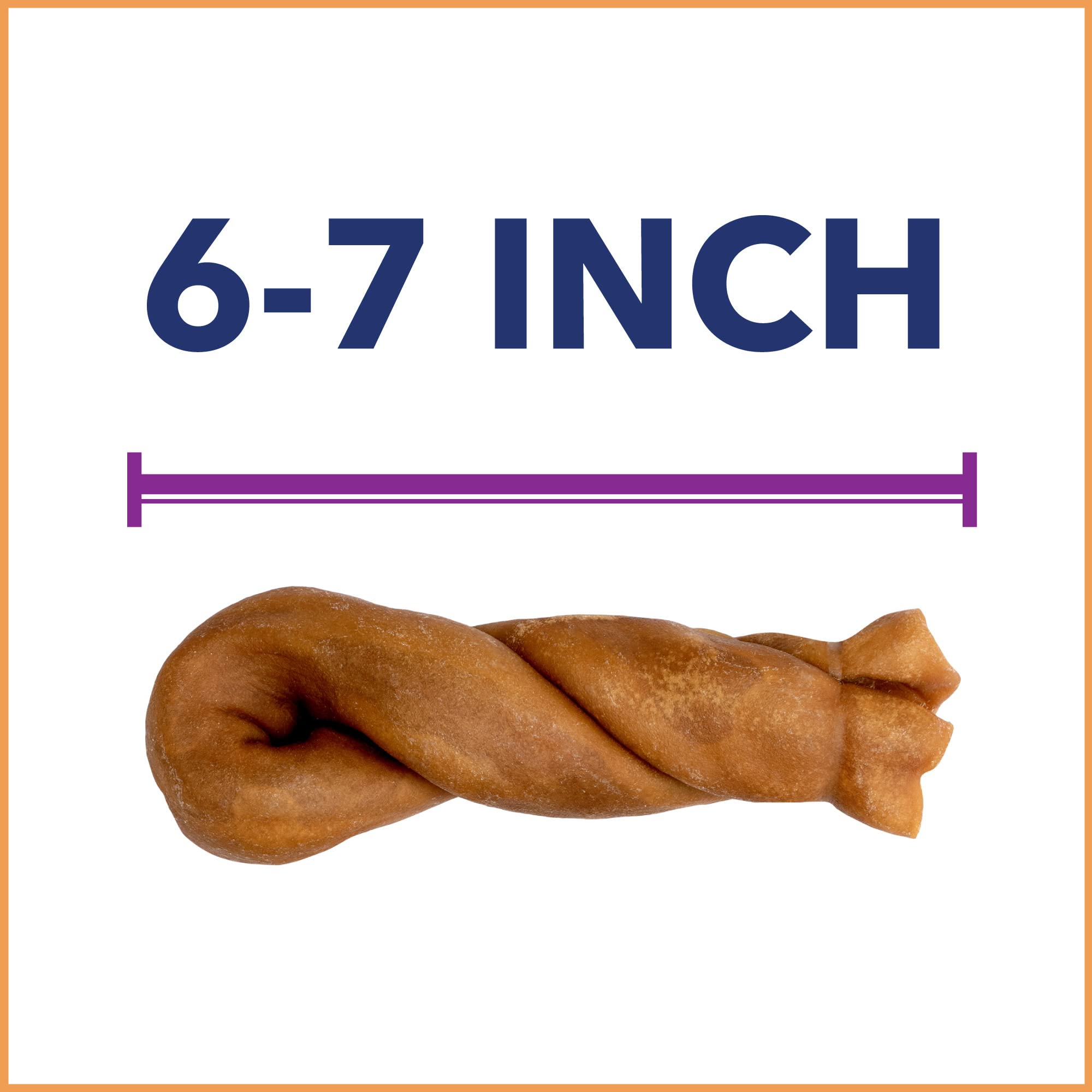 Pet Factory CareChewz Collagen 6-7 Twist Keys Dog Chew Treats - Chicken Flavor, 6 Count/1 Pack