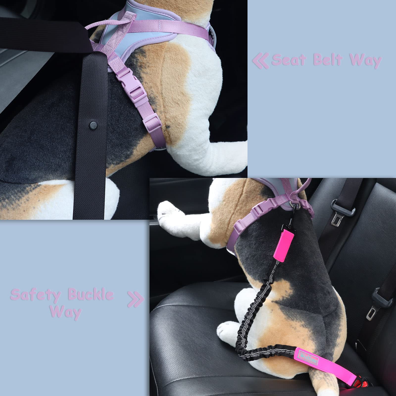 Wolfone No Pull Dog Harness Adjustable Soft Padded Pet Vest With Control Handle Adorable Daily Harness For Dogs(Spun Sugar Xs)