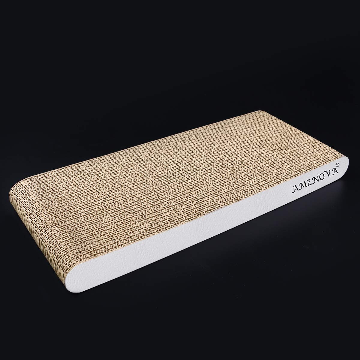 Amznova Durable Cat Scratch Pad, Recyclable, Colors Series, Narrow, Ivory