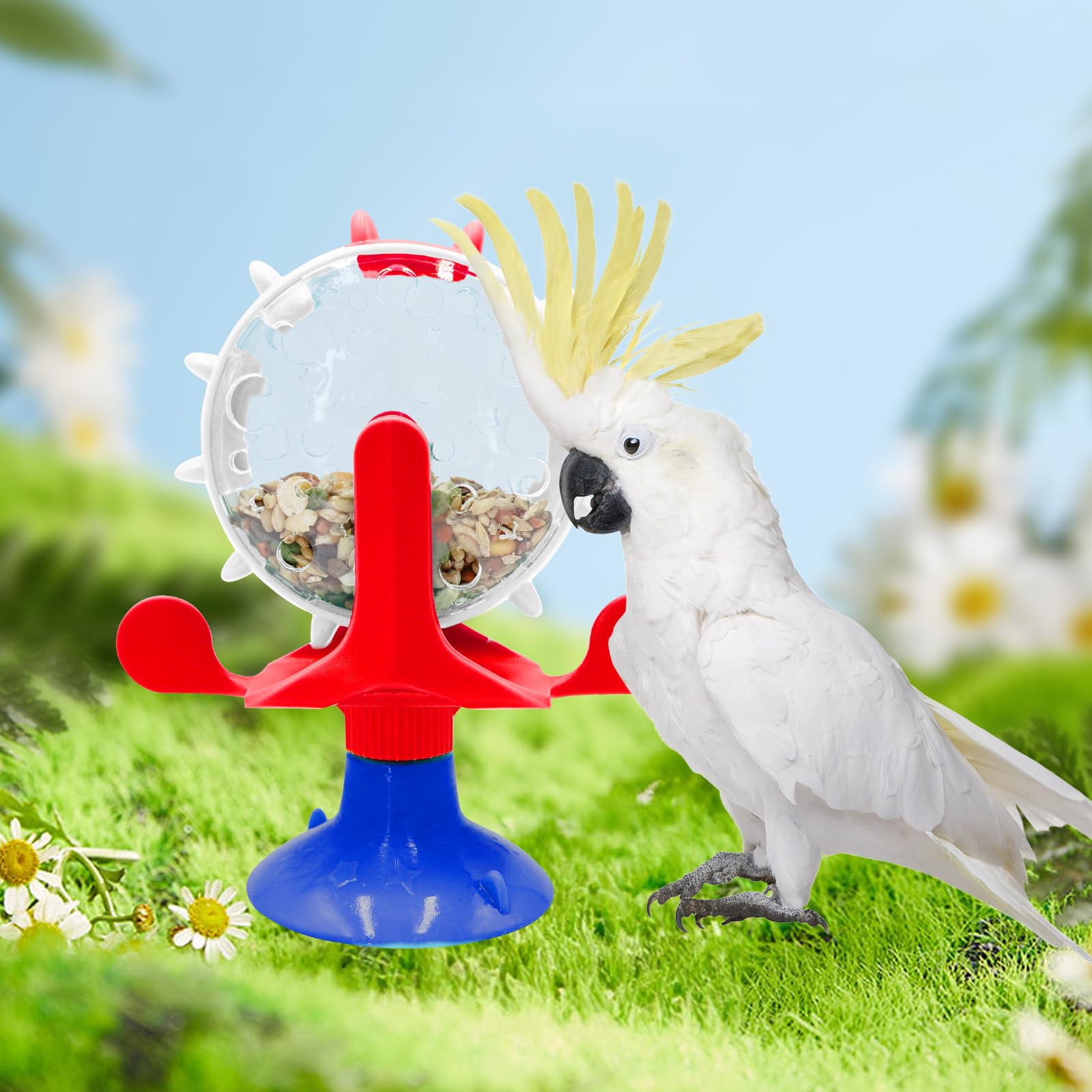 Oooct Bird Foraging Toys, Parrot Rotating Feeders, Bird Chewing Toys, Bird Enrichment Toys, Bird Cage Accessories, Suitable For