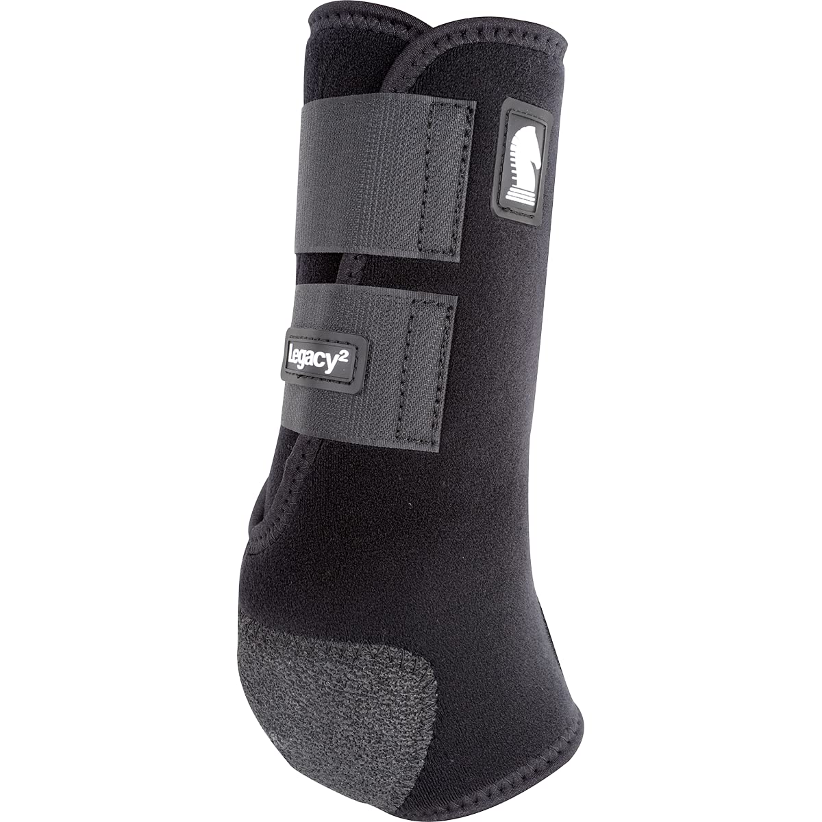 Classic Equine Legacy2 Support Boots, Hind (Black, X-Large)