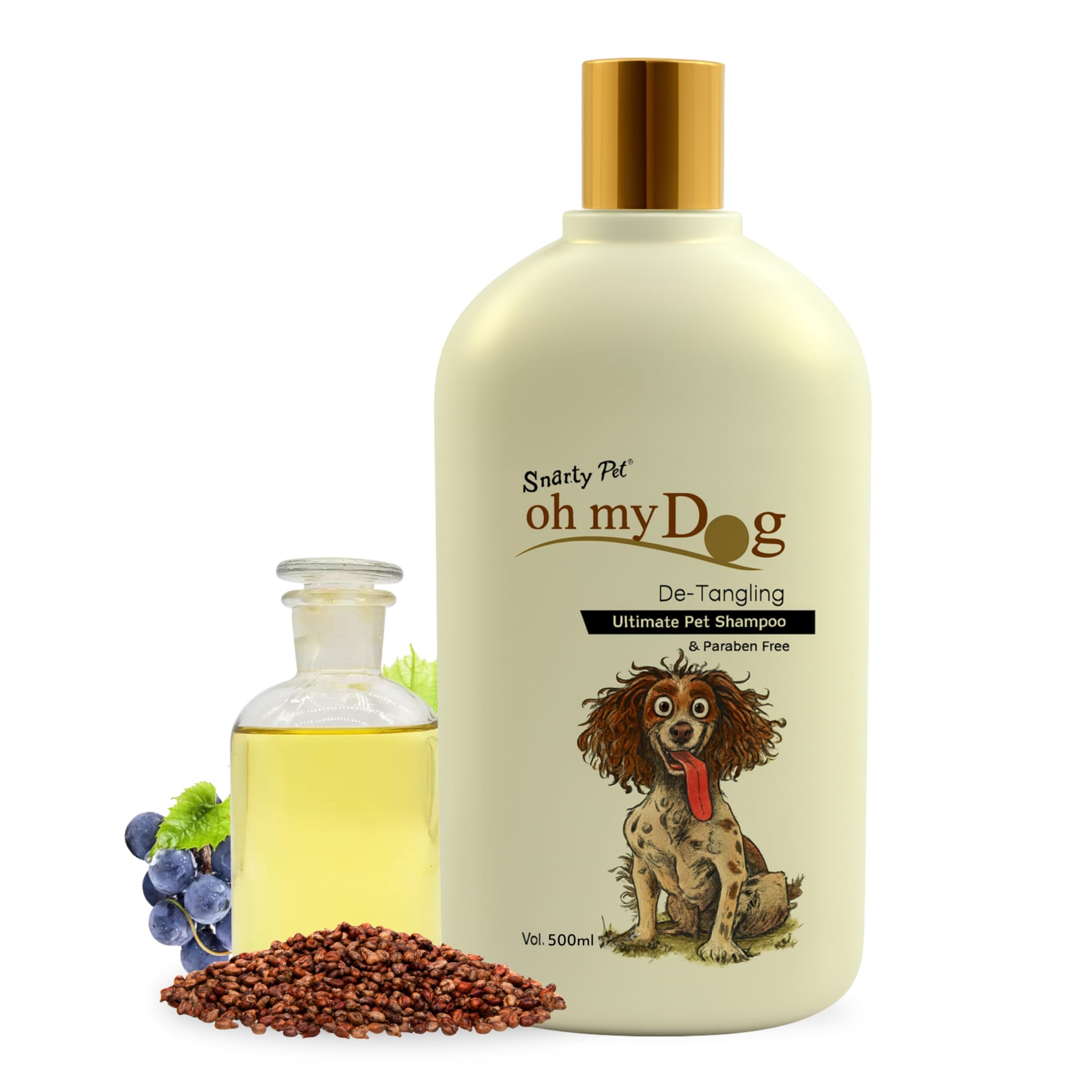 Foodie Puppies Oh My Dog Detangling Shampoo For Dogs And Puppies - 500Ml | Paraben & Cruelty-Free Ultimate Pet Shampoo | Shiny, 