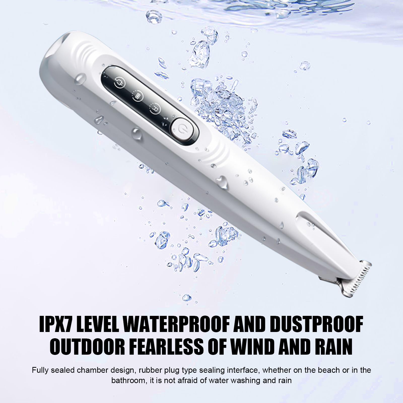 Soulbeam Upgraded Dog Paw Trimmer, Upgraded 18Mm Blade Electric Dog Clipper With Led Display, Ipx7 Waterproof, Rechargeable Hair