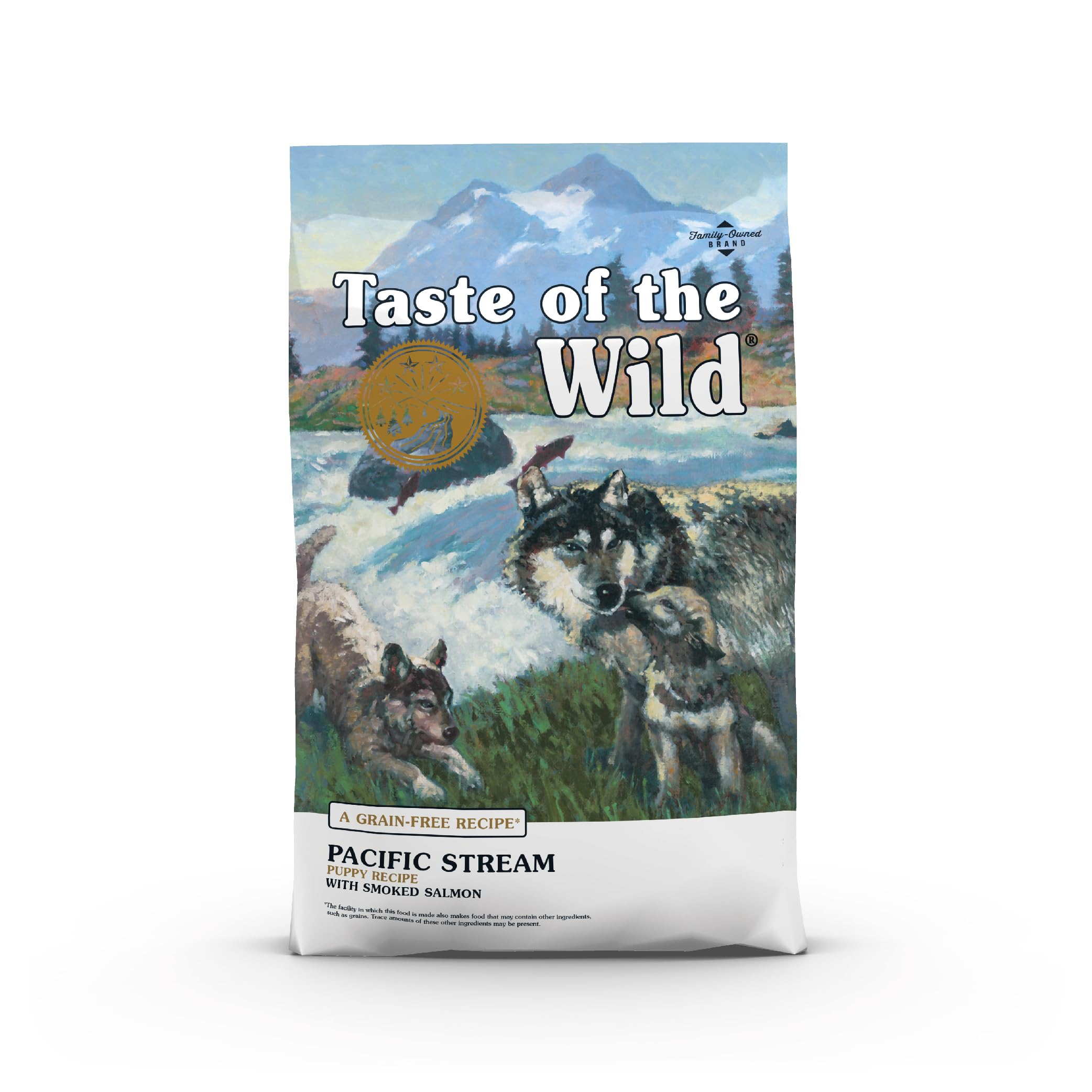 Taste of the Wild Pacific Stream Grain-Free Dry Puppy Food with Smoke-Flavored Salmon 14lb