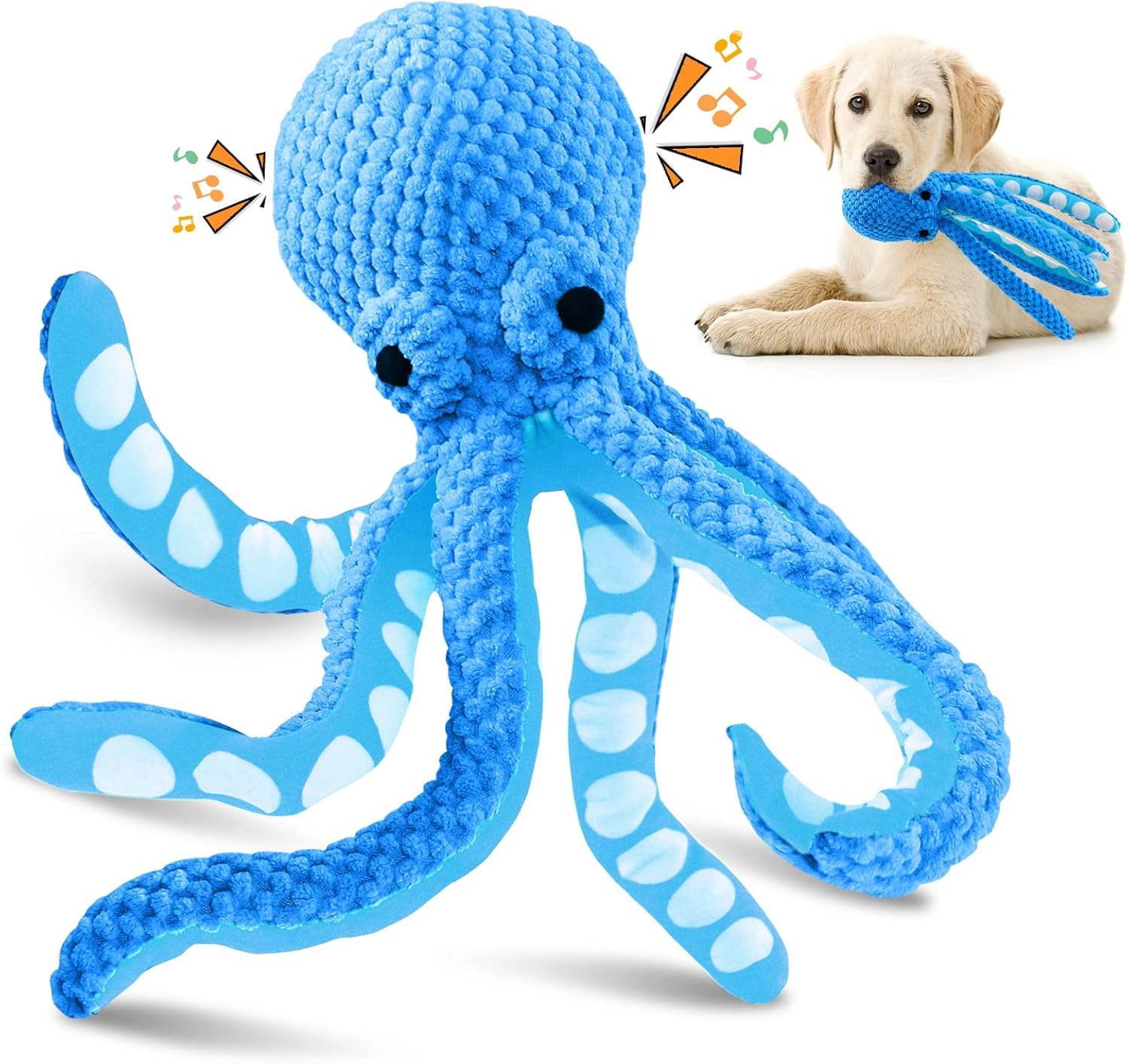 Jeefome Dog Toys For Large Dogs:Squeaky Interactive Dog Toys With Soft Fabric For All Breed Sizes- Puppy Toys To Keep Them Busy