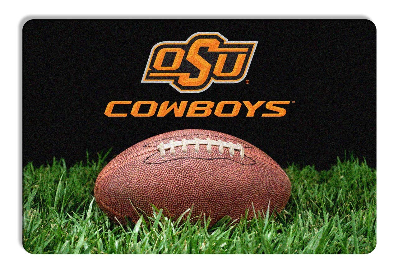 NCAA Oklahoma State Cowboys Classic Football Pet Bowl Mat, Large