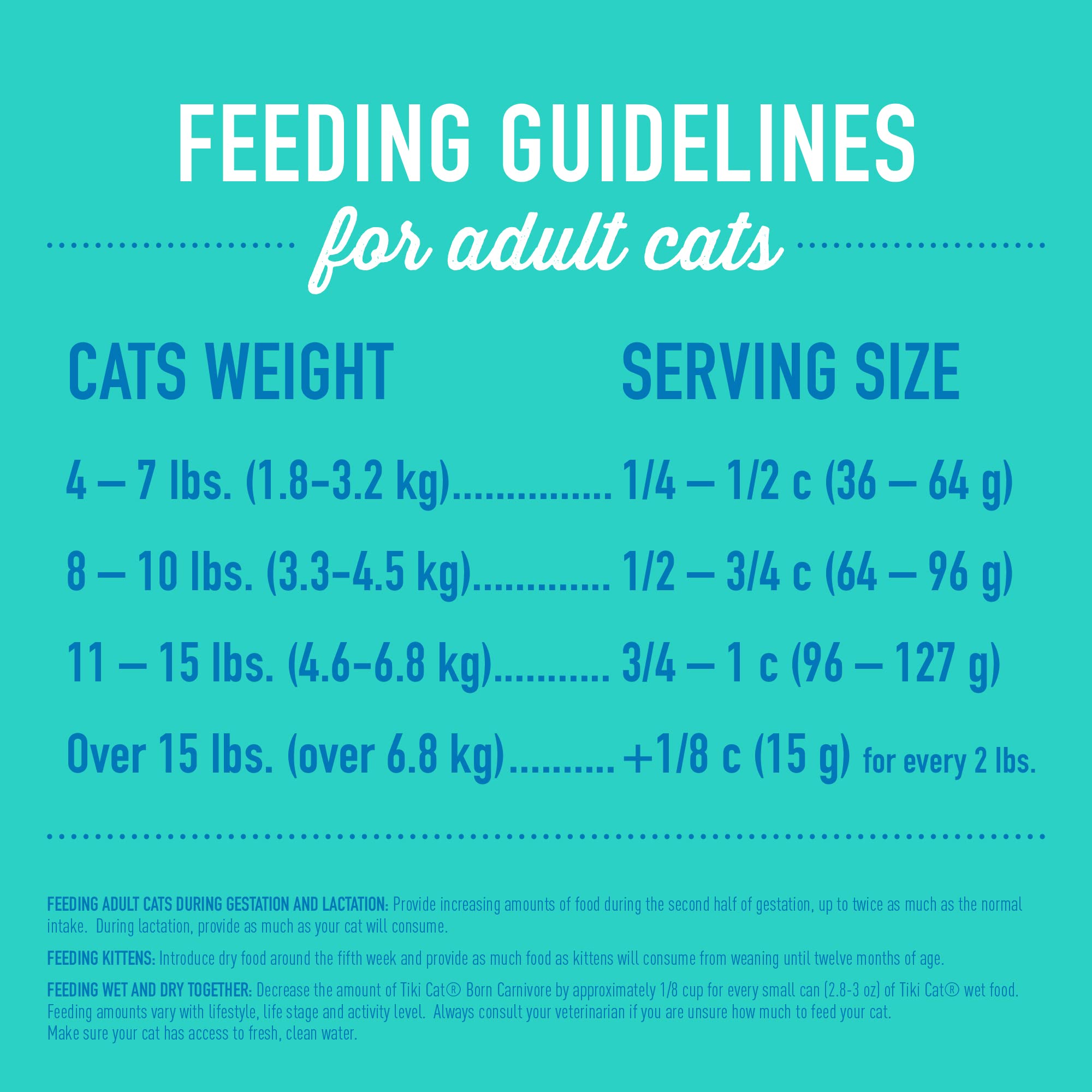 Tiki Cat Born Carnivore High Protein, Herring & Salmon Meal, Grain-Free Baked Kibble to Maximize Nutrients, Dry Cat Food, 2.8 lb