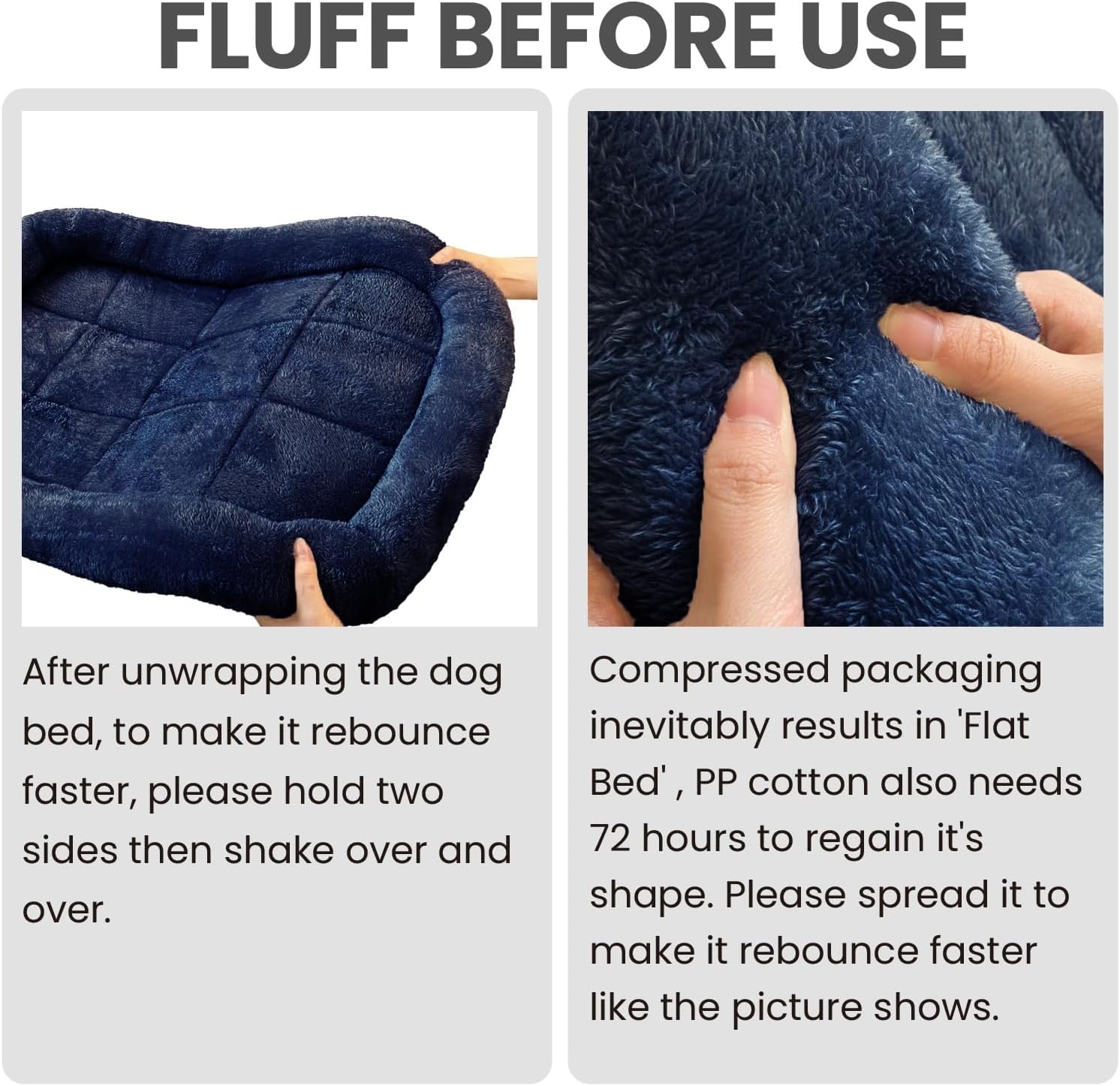 Patas Lague Bolster Dog Bed For Extra Small Dogs 16''X12'', Soft Warm Foam Pet Sofa Bed, Machine Washable Pet Cat Crate Mat For