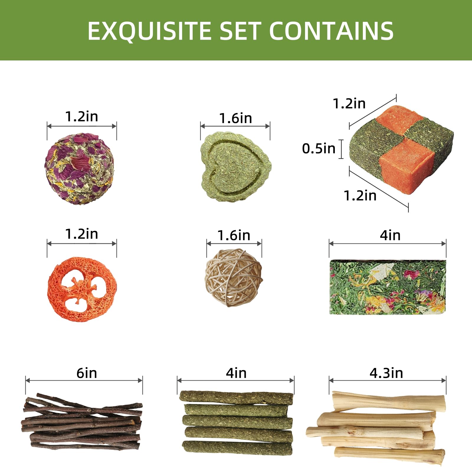 Tyotrbs 50-60Pcs Natural Rabbit Chew Toys, Apple Sticks For Rabbits Rabbit Treats, Guinea Pig Toys Hamster Treats, Timothy Stick