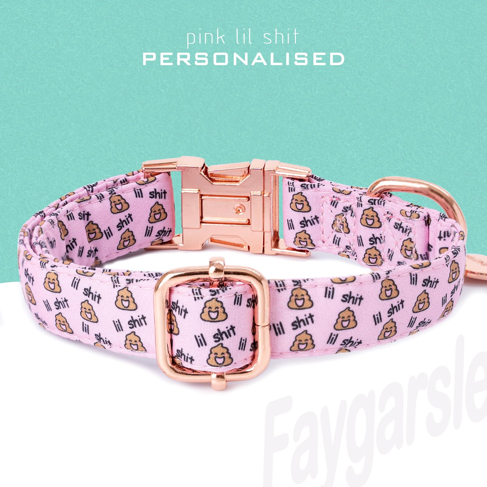 Faygarsle Pink Dog Collar For Small Medium Large Dogs Cute Puppy Collars For Female Dogs Funny Dog Collars For Summer Spring Wed