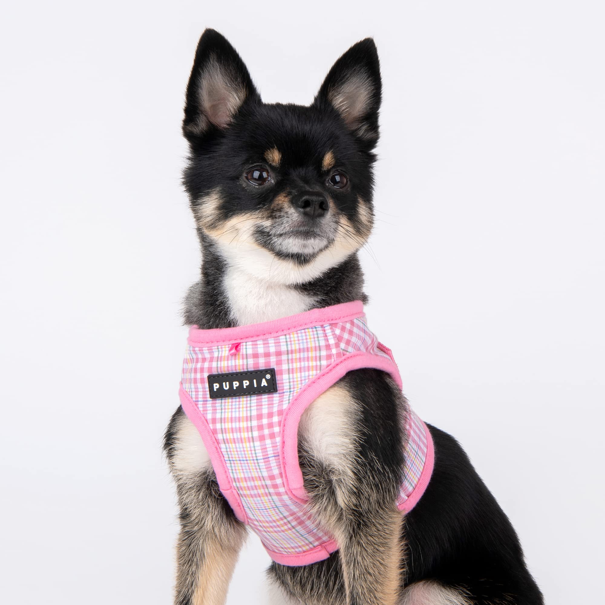 Puppia Luke Step-In Vest Dog Harness No Choke No Pull Walking Training For Small And Medium Dog - Pink - L