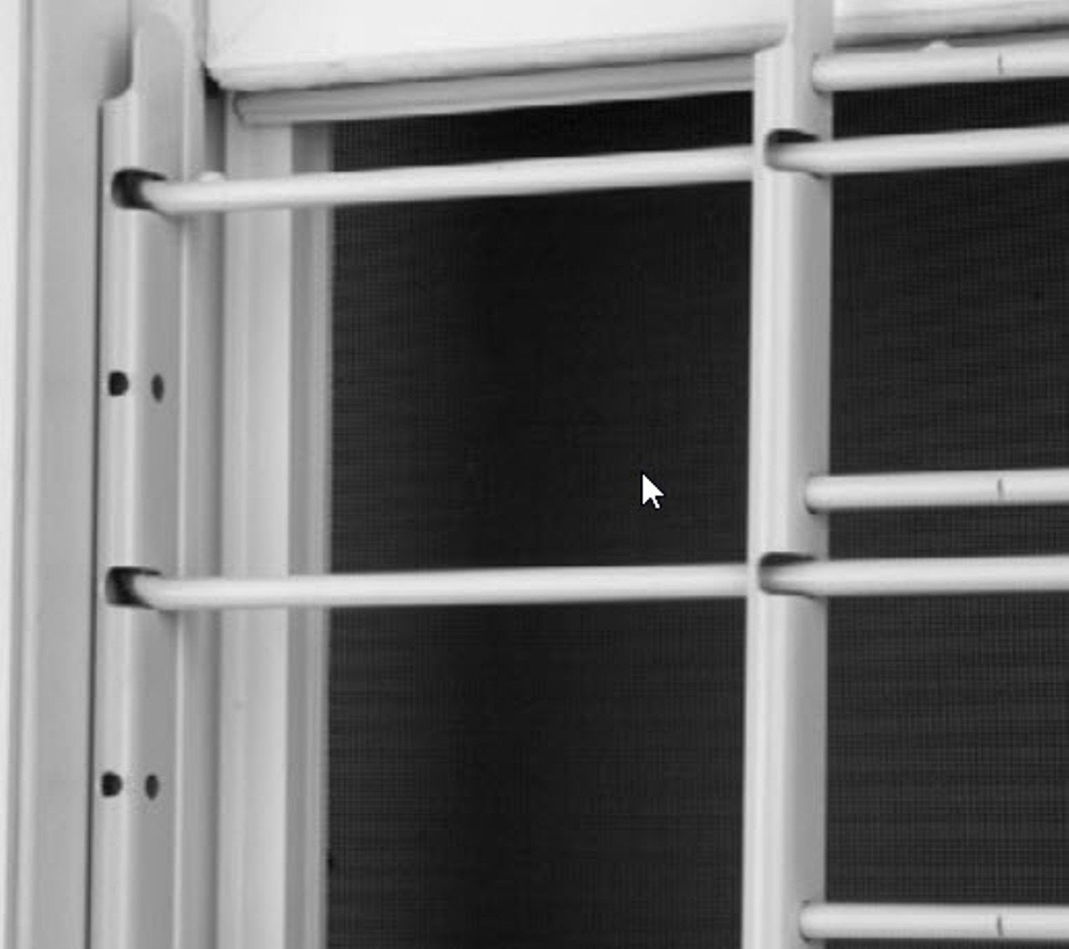 Knape & Vogt Child Safety Window Guard, 6-Bar Alloy Steel, White, 24"-42" Width, Max Height 25", Model 1136, Pack of 1