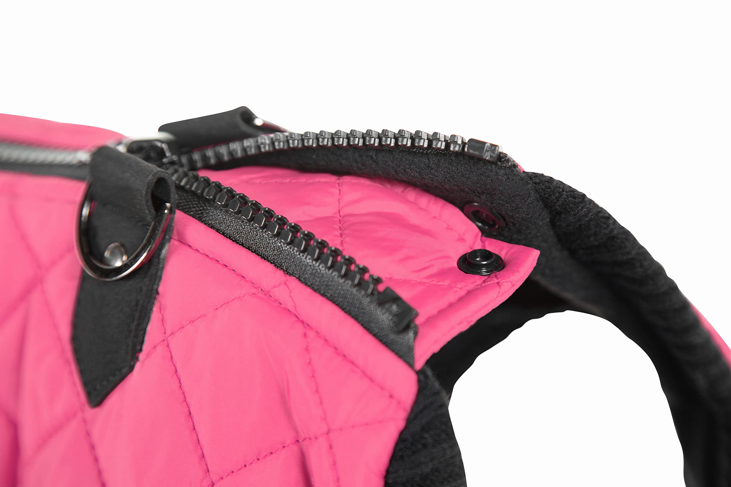 Gooby Fashion Vest Dog Jacket - Pink, X-Small - Warm Zip Up Dog Bomber Vest With Dual D Ring Leash - Winter Water Resistant Small Dog Sweater - Dog Clothes For Small Dogs Boy Or Medium Dogs