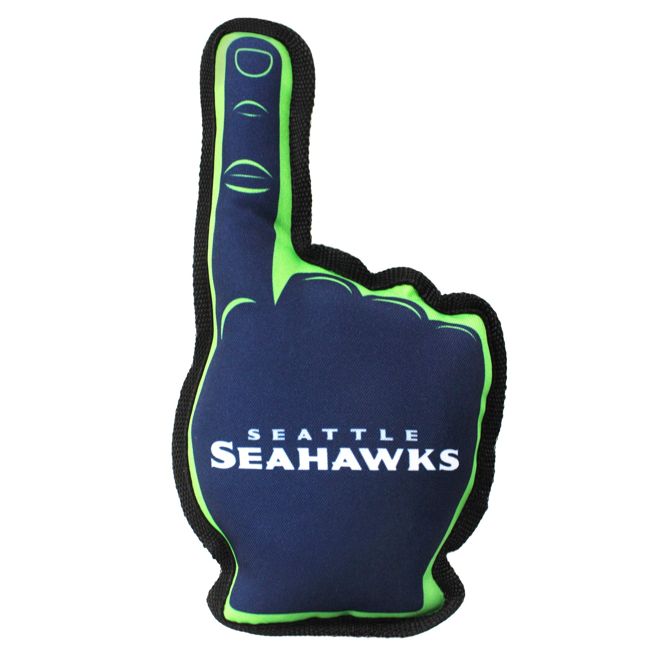 Nfl Seattle Seahawks #1 Fan Toy For Dogs & Cats. Best Tough Pet Toy With Inner Squeaker