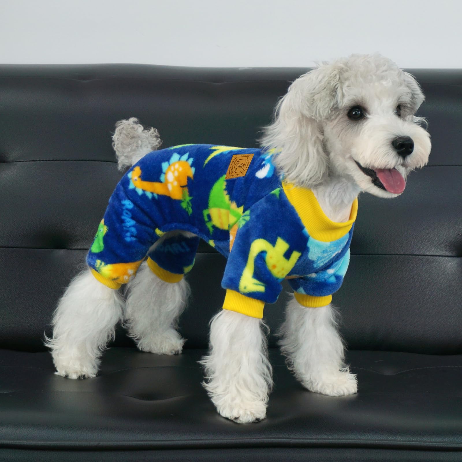 XPUDAC Dog Pajamas Fleece Dog Sweaters for Small Medium Dogs Girl Boy Soft Warm Winter Dog Clothes for Doggie Winter Christmas(X