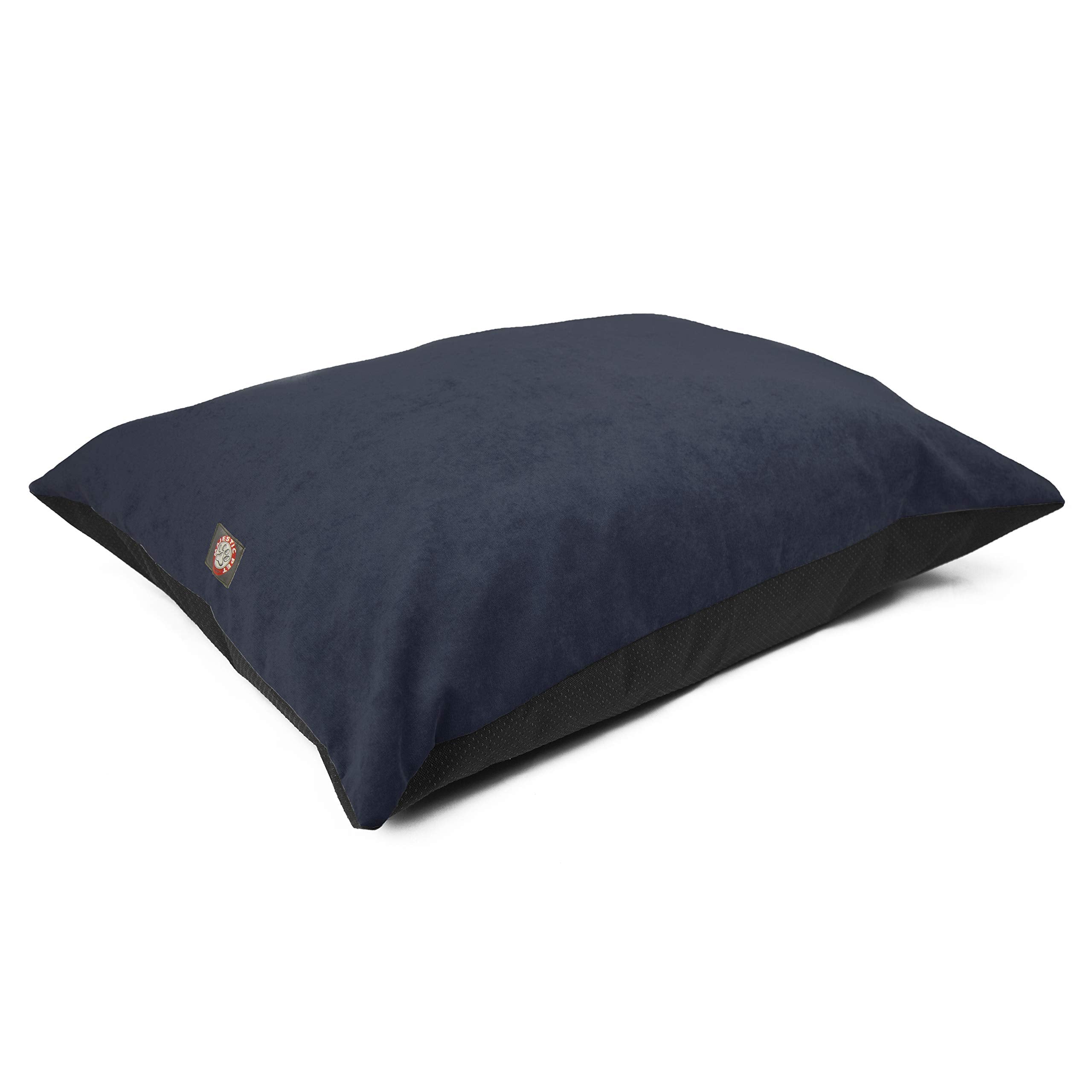 Majestic Pet Rectangle Medium Dog Bed Washable – Non Slip Comfy Pet Bed – Dog Crate Bed Super Value Pillow Dog Bed – Dog Kennel Bed For Sleeping - Dog Bed Medium Breed 35 X 28 Inch – Villa Navy