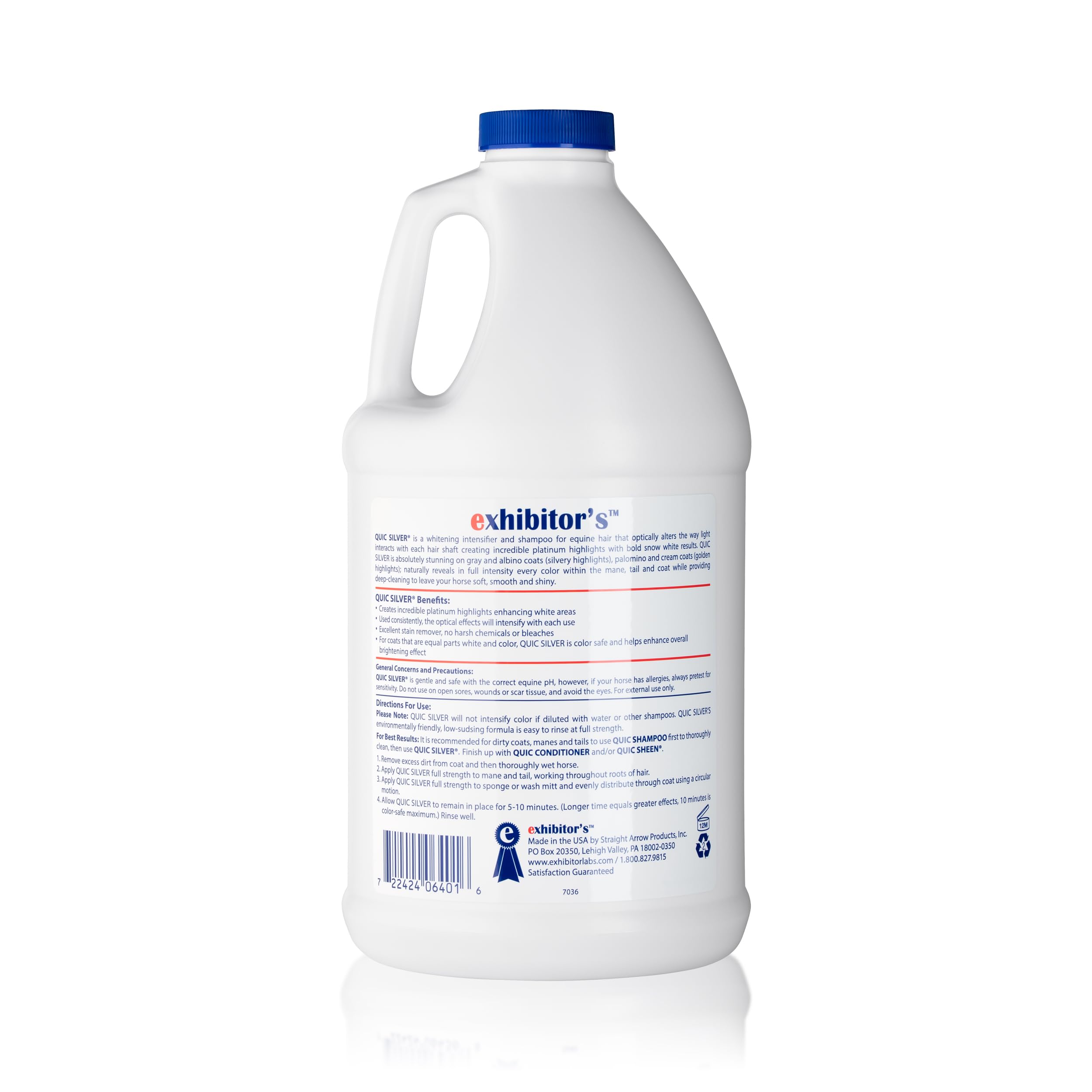 Exhibitor's Quic Silver 64 Oz Purple Color Intensifying Shampoo - Brightens and Enhances Blonde & Silver Hair, 1 Count