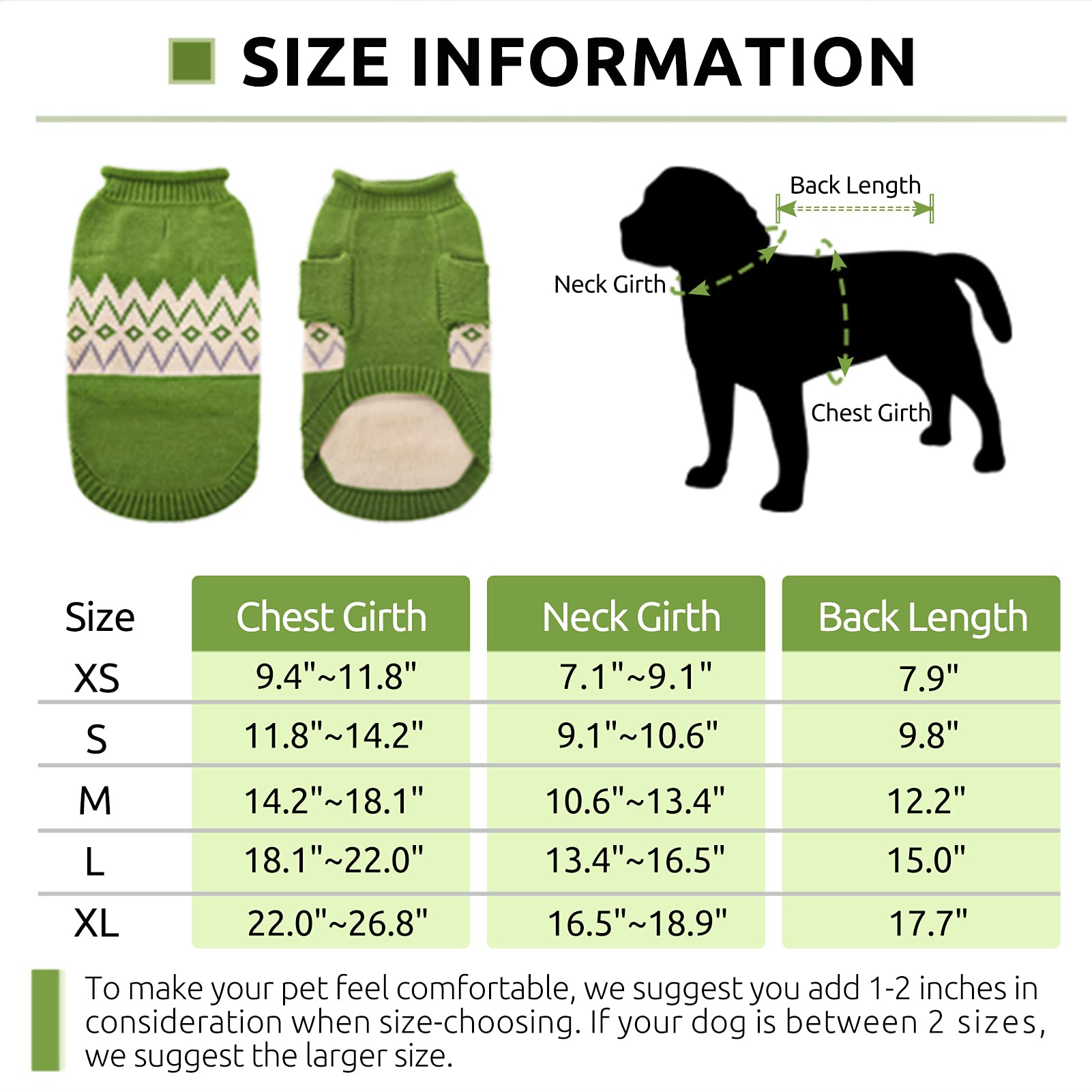 Queenmore Warm Dog Sweater, Soft Pet Knitwear, Knitted Pullover, Vlentines Day Gifts Winter Pet Clothes for Small Medium Dogs Ca
