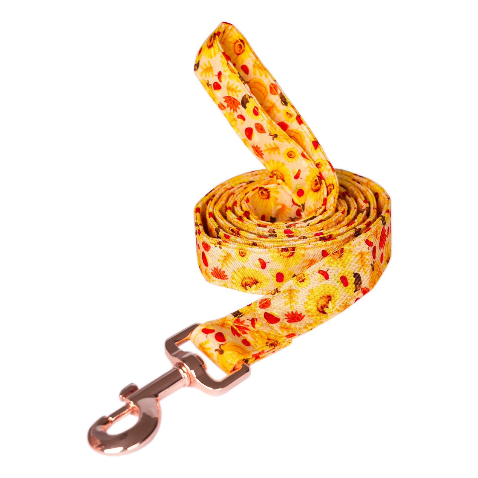 Tunkoo Premium Dog Leash With Sunflower Floral Pattern - Stylish, Sturdy, And Seasonal Pet Leash In Three Size Options Daily, Wa