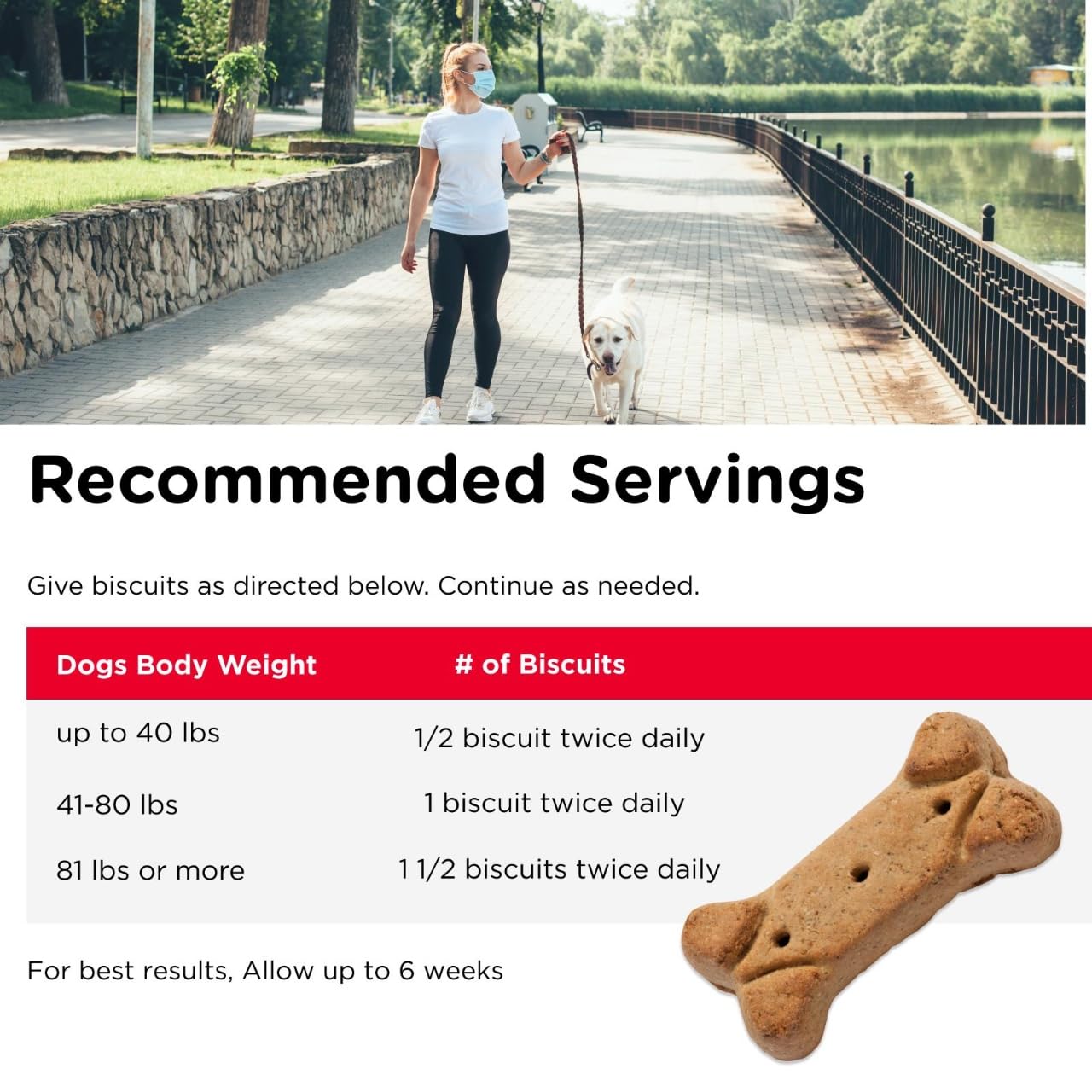 Nutri-Vet Hip & Joint Biscuits for Dogs - 4 lb Large Glucosamine Treats - 300mg Joint Supplement