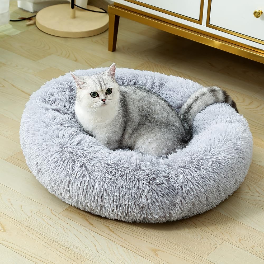 Dog Bed Cat Bed Puppy Bed Medium Dog Bed Warm Dog Bed Dog Bed Pillow Donut Bed Large Cat Bed Dog Bed Medium Size Round Puppy Bed