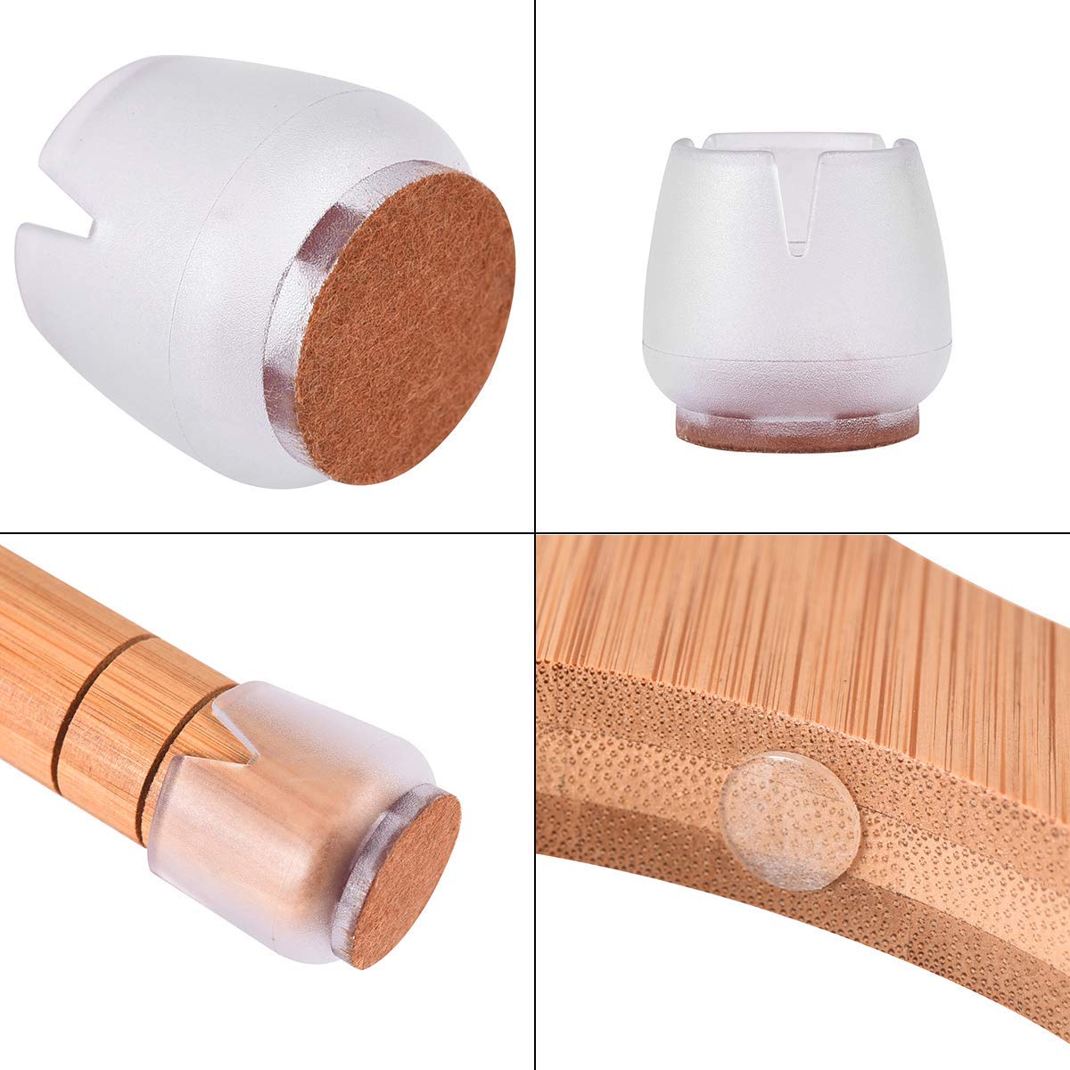 Miss Meow Raised Cat Bowls With Stand Feeder, Elevated Bamboo Stand With 3 Stainless Still Bowls And Removable Feet. (Stainless Still Bowls)