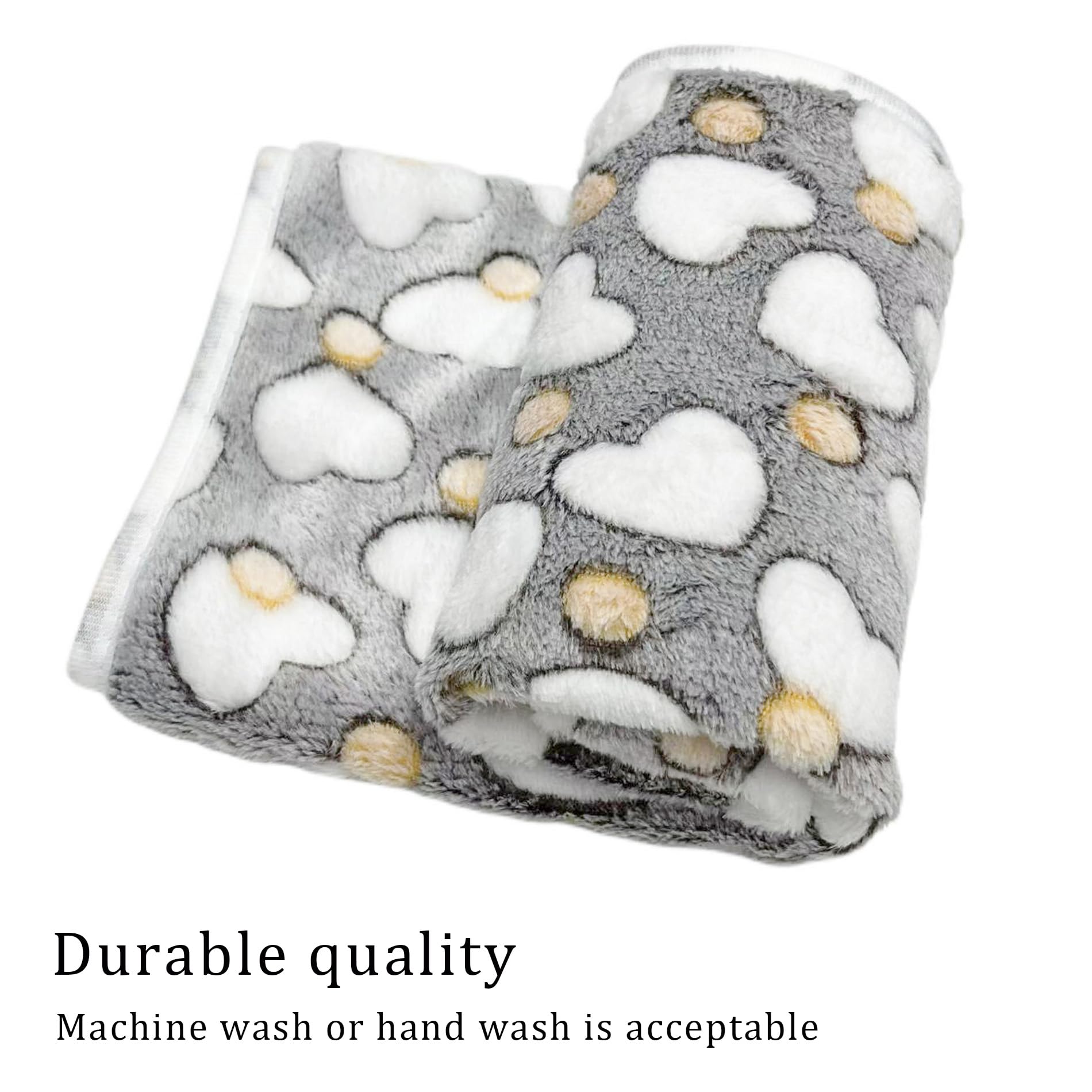 1 Pack 3 Blankets Super Soft Fluffy Premium Fleece Pet Blanket Flannel Paw Printed Throw For Dog Puppy Cat (Large 41X31'', Star,