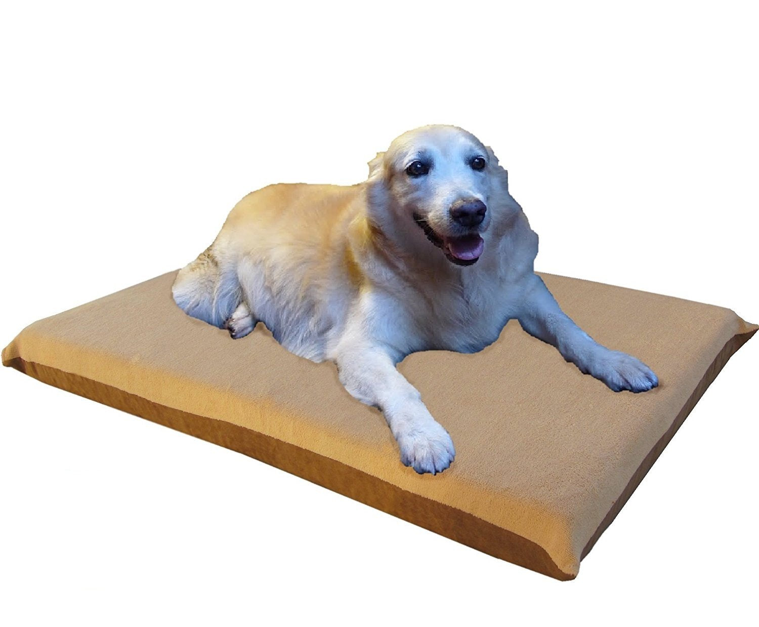 Ehomegoods 40''X35''X4'' Beige Color Orthopedic Memory Foam Pet Bed For Medium To Large Dog With 2 External Covers + Waterproof 