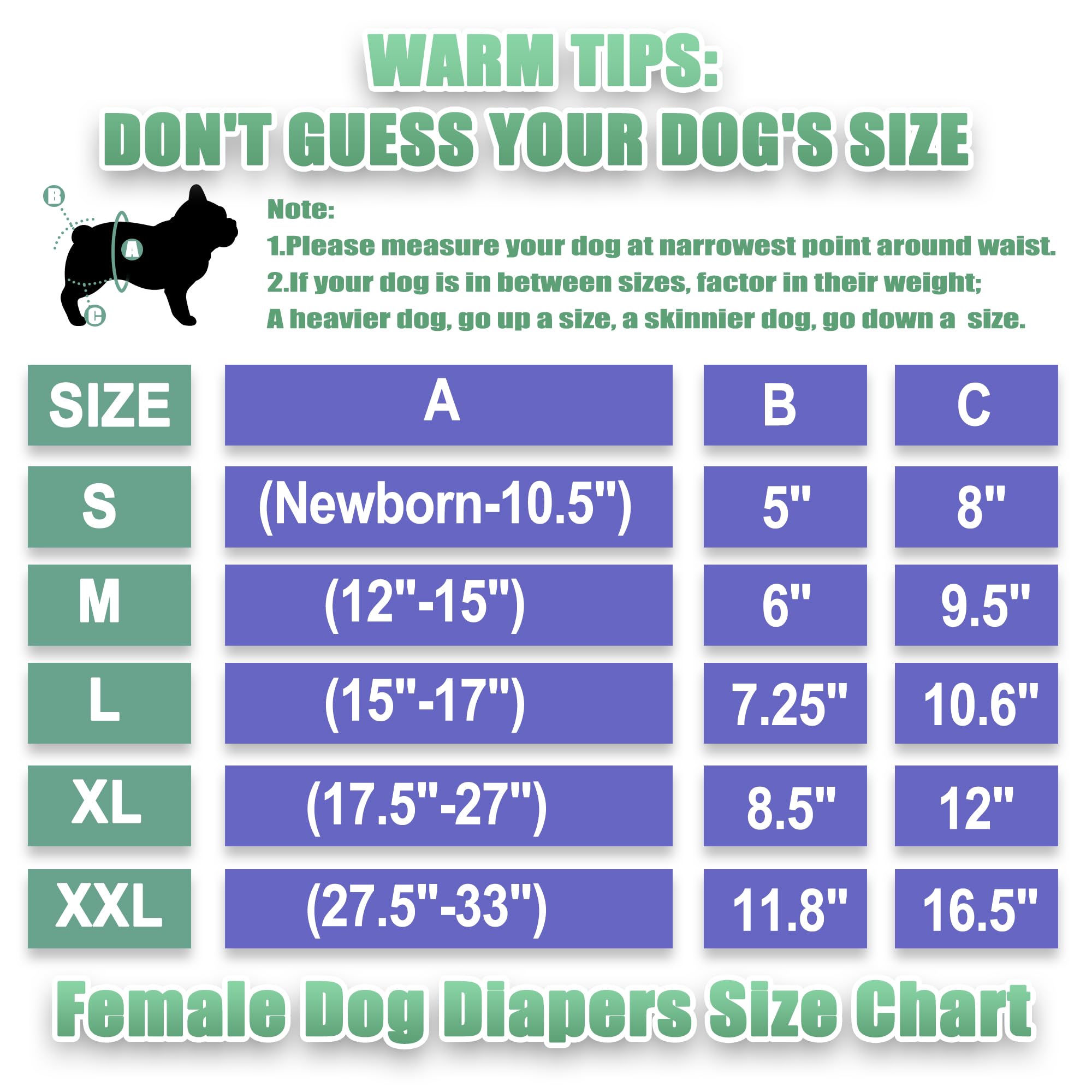 Wegreeco Xx-Large Dog Diapers Female No Tail Hole In Morandi, Reusable French Bulldog Diapers Female