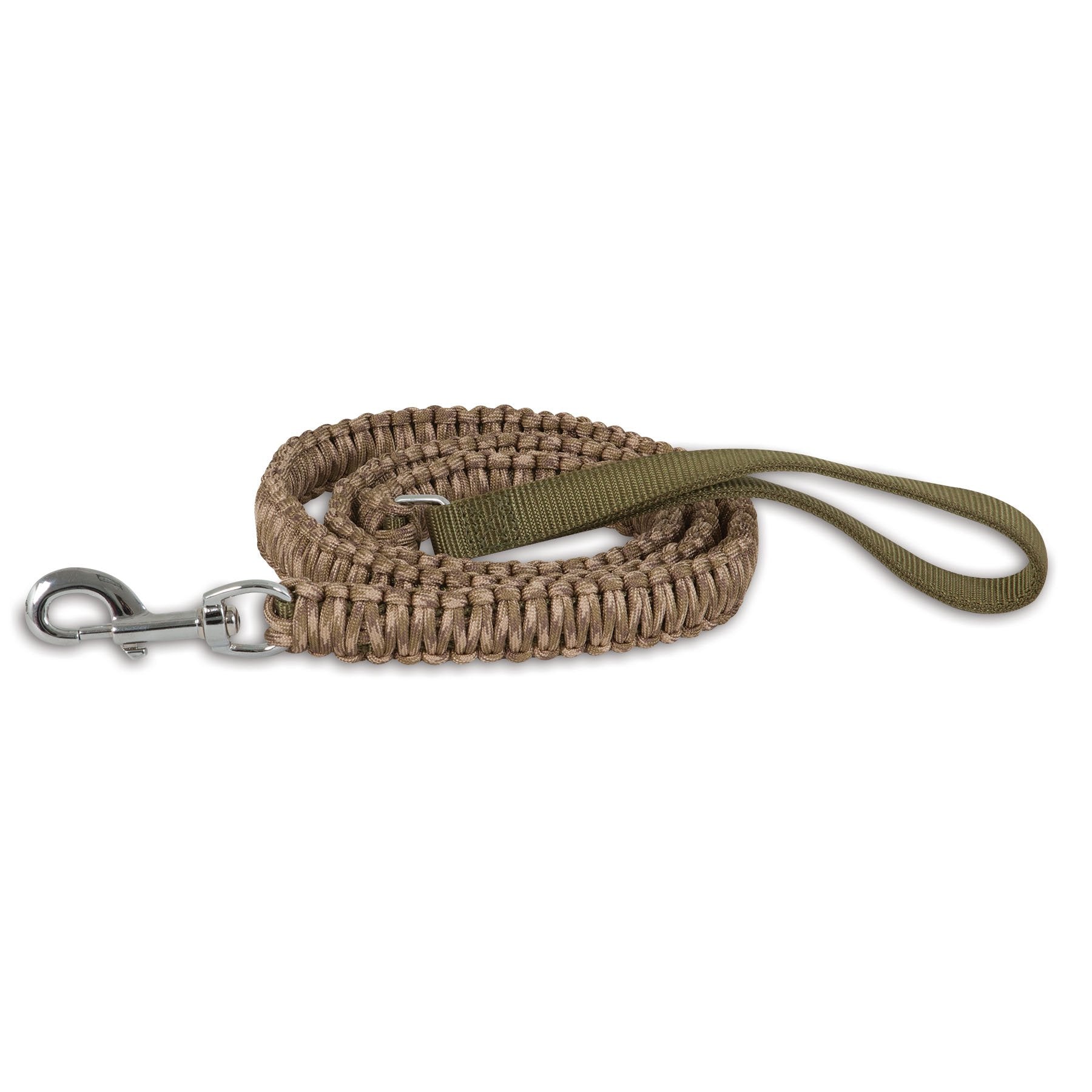 Petmate Aspen Pet Paracord Dog Leash, 3/4' By 5, Camo