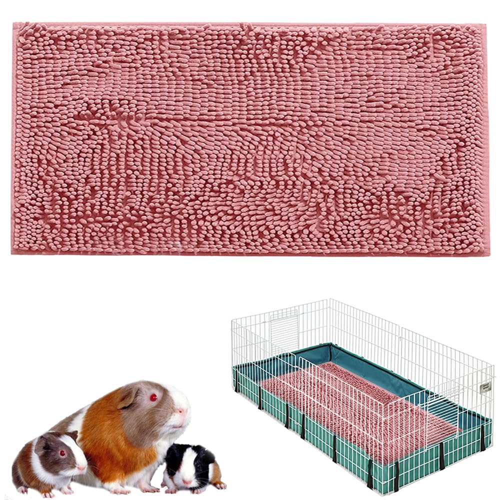 Oncpcare 47X24 Guinea Pig Cage Liner Fleece Guinea Pig Bed House Pad Winter Warm Squirrel Hedgehog Rabbit Chinchilla Bed Mat Ham