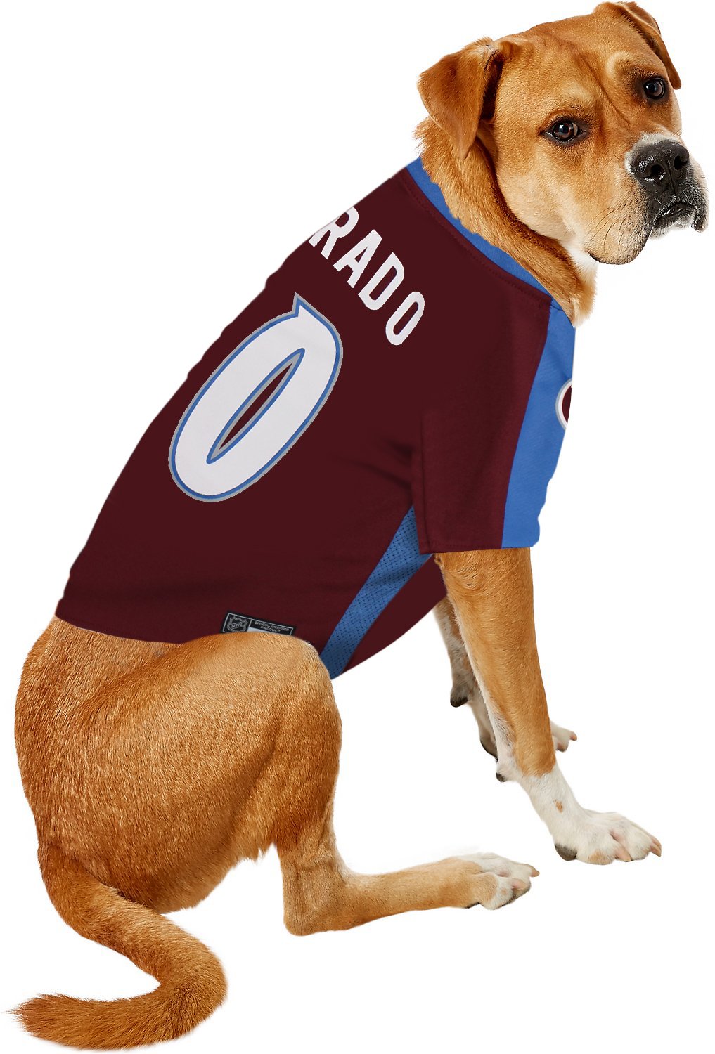 Pets First NHL Colorado Avalanche Jersey for Dogs & Cats, Large. - Let Your Pet Be A Real NHL Fan!