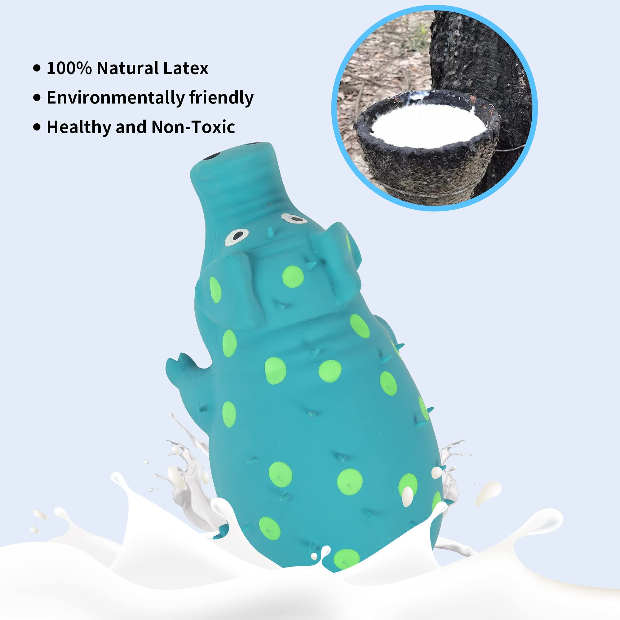 Squeaky Pig Dog Toys, 3 Pack Grunting Pig Dog Toy That Oinks Grunts For Small Medium Large Dogs, Durable Rubber Pig Squeaker Dog Puppy Chew Toys, Latex Interactive Squeak Funny Cute Dog Toy Set