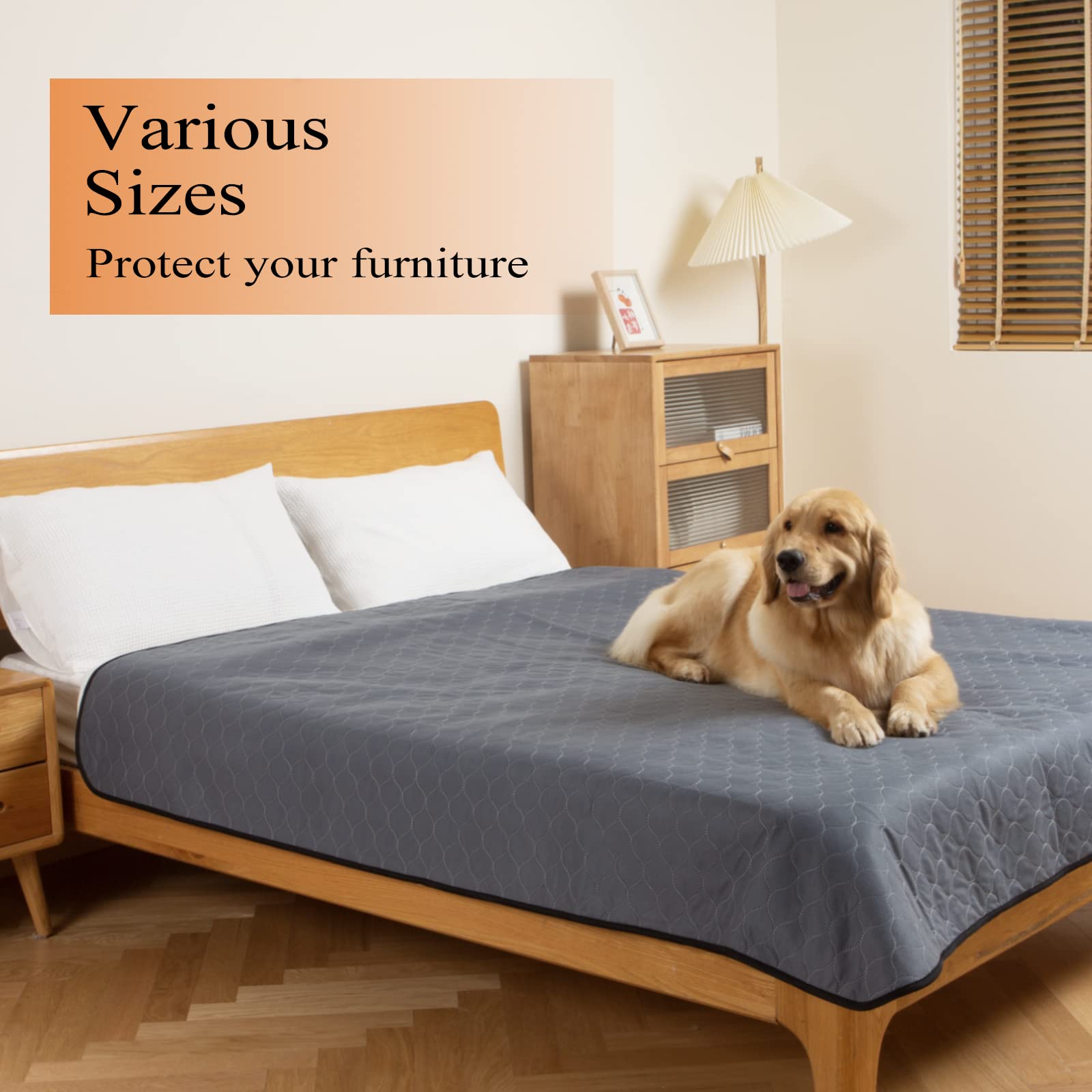 Bunlitent Washable Pee Pads For Dogs 82'' X 82'', 1 Pack, Large Reusable Puppy Pads, Dog Training Pads With Quick Dry, Large Ant