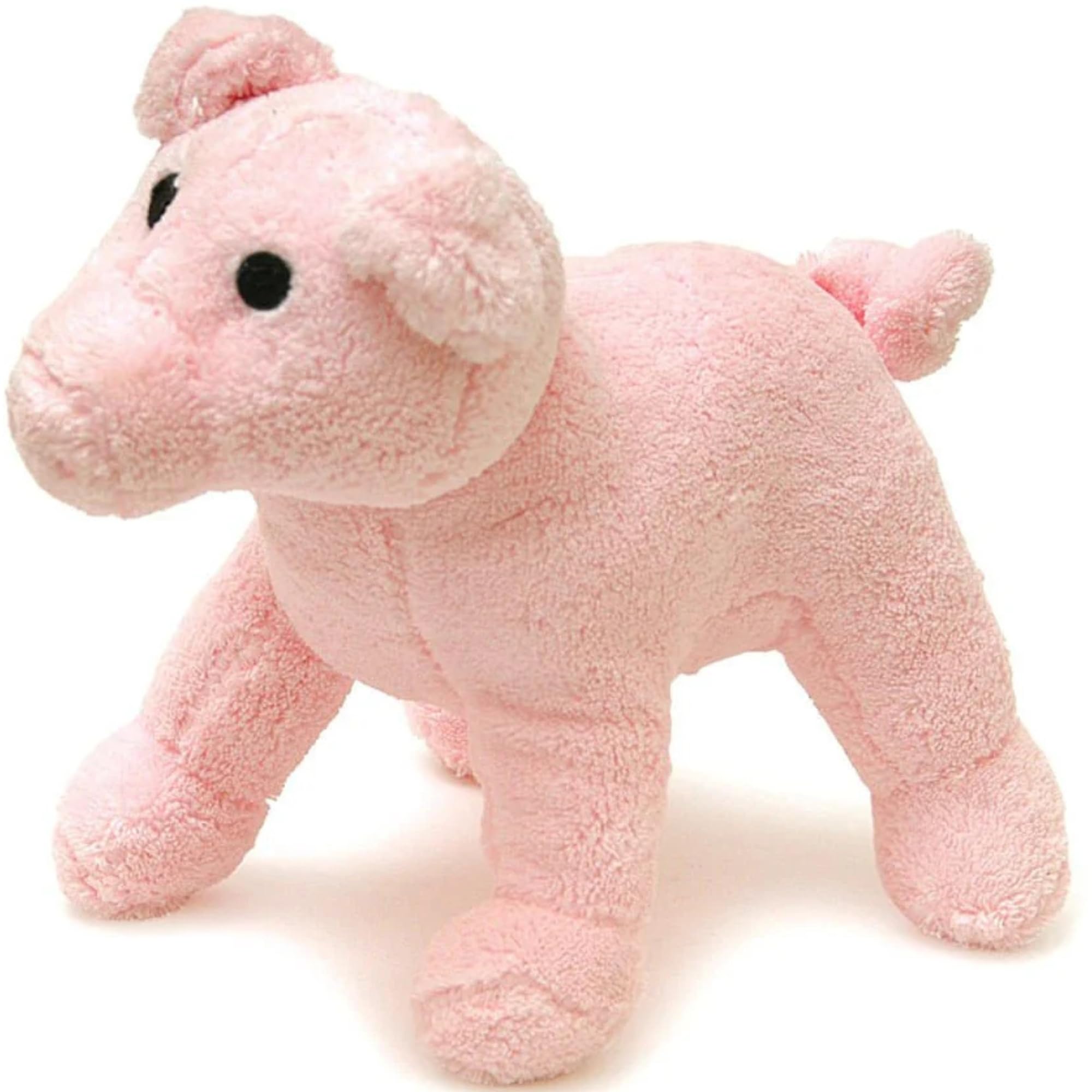 Jeffers Pet Plush Dog Toy With Squeaker, Pink Pig 8 - Soft Crinkle Fabric, Safe & Durable, Healthy Fun For Small & Medium Dogs