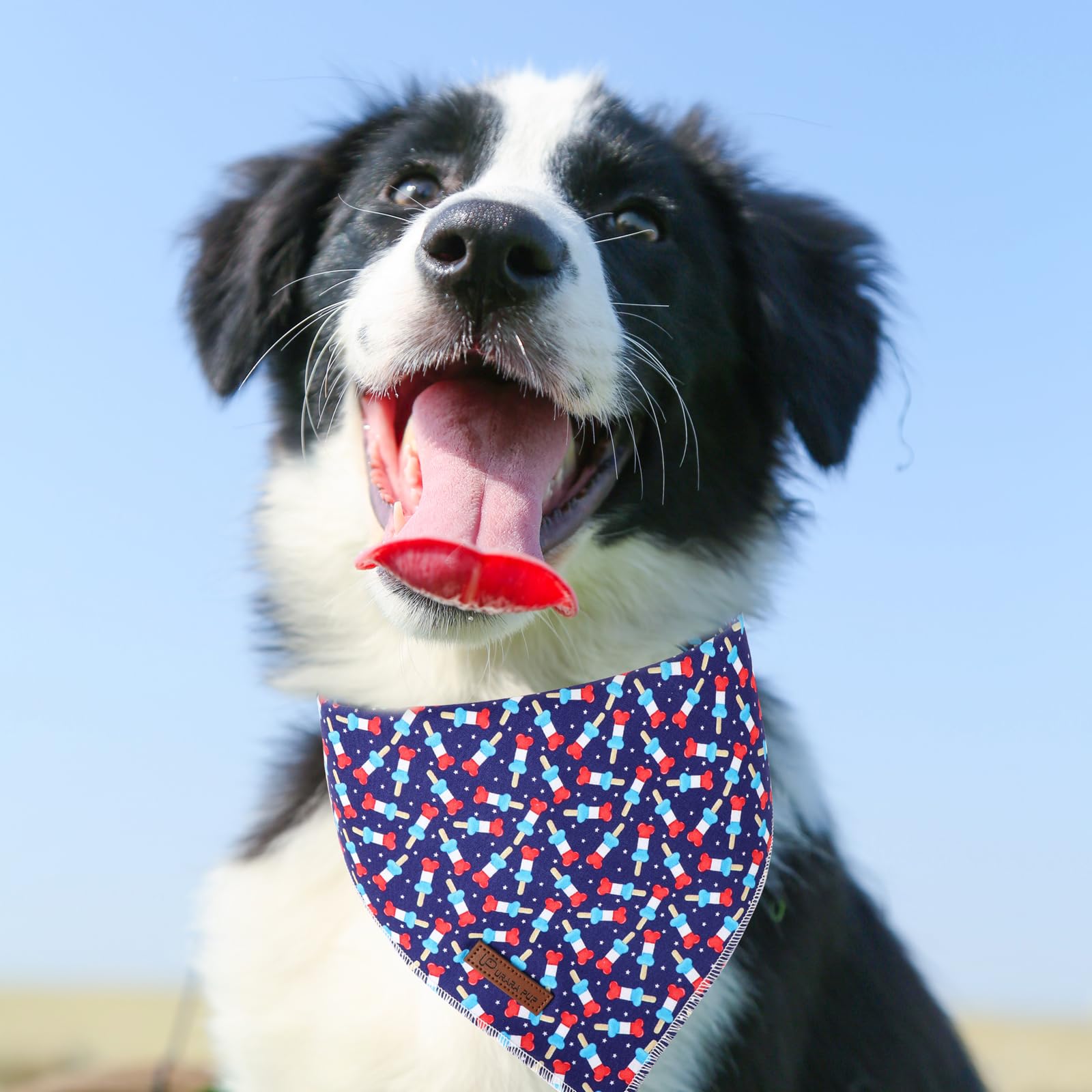 4Th Of July Dog Bandana, Patriotic Bandana For Small Medium Dog, Cute Patriotic Puppy Bandana, Cotton American Flag Pet Triangle