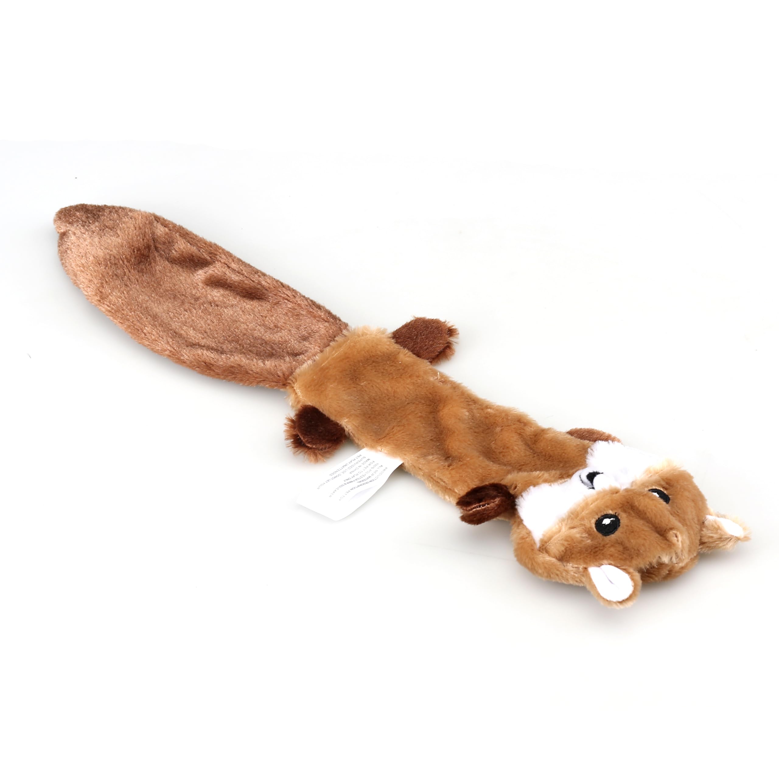 Friendly Pet 3-Piece Unstuffed Squeaky Dog Toys, Fox, Raccoon, And Squirrel, Flat No Stuffing Toys- 16''