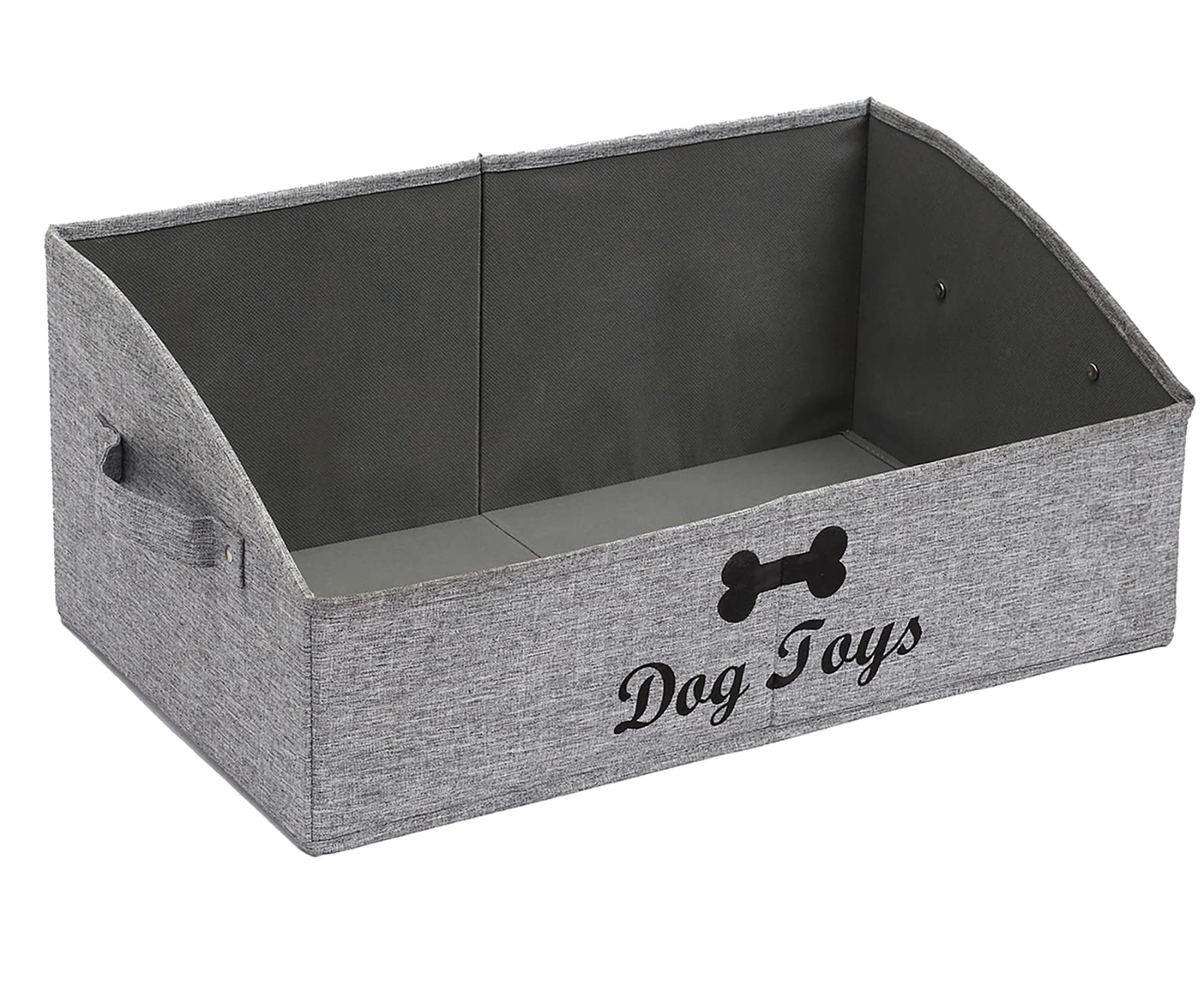 Morezi Linen-Cotton Blend Dog Toy Basket And Dog Toy Box, Dog Toy Basket Storage - Perfect For Organizing Pet Toys, Blankets, Le
