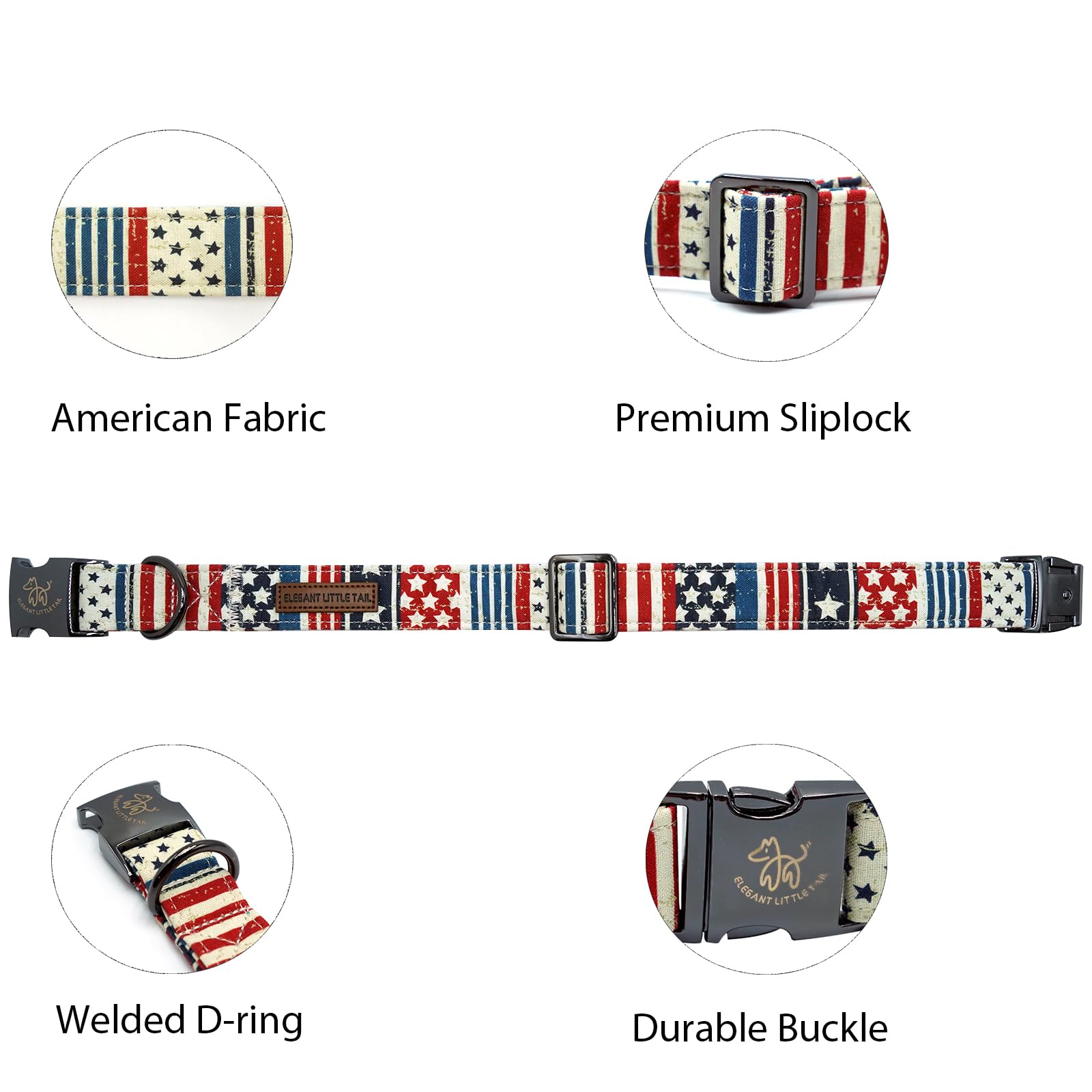 Elegant Pink Floral Print Summer Dog Collar - Cotton, Durable, Metal Buckle For X-Small Dogs