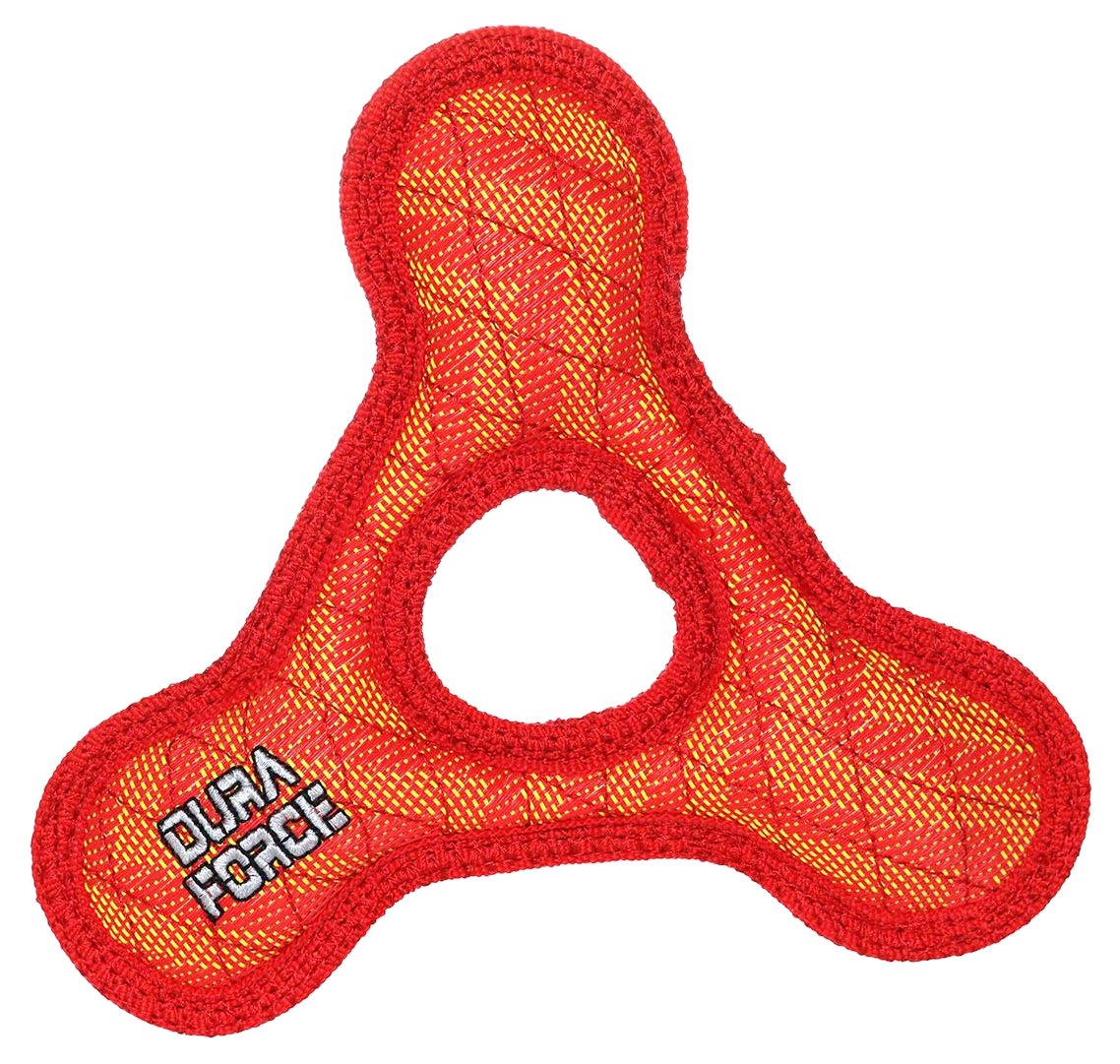 Vip Products Tudfjrtrzzrr Tuff Triangle Ring Zigzag Red Pet Toys