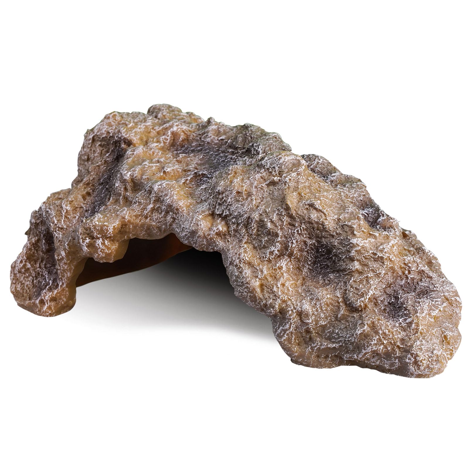 Reptile Hides Large Rock Reptile Cave Hideout Terrarium Habitat Decor Ornament Shelter For Snake Geckos Lizards Bearded Dragon Turtle Frogs Amphibians
