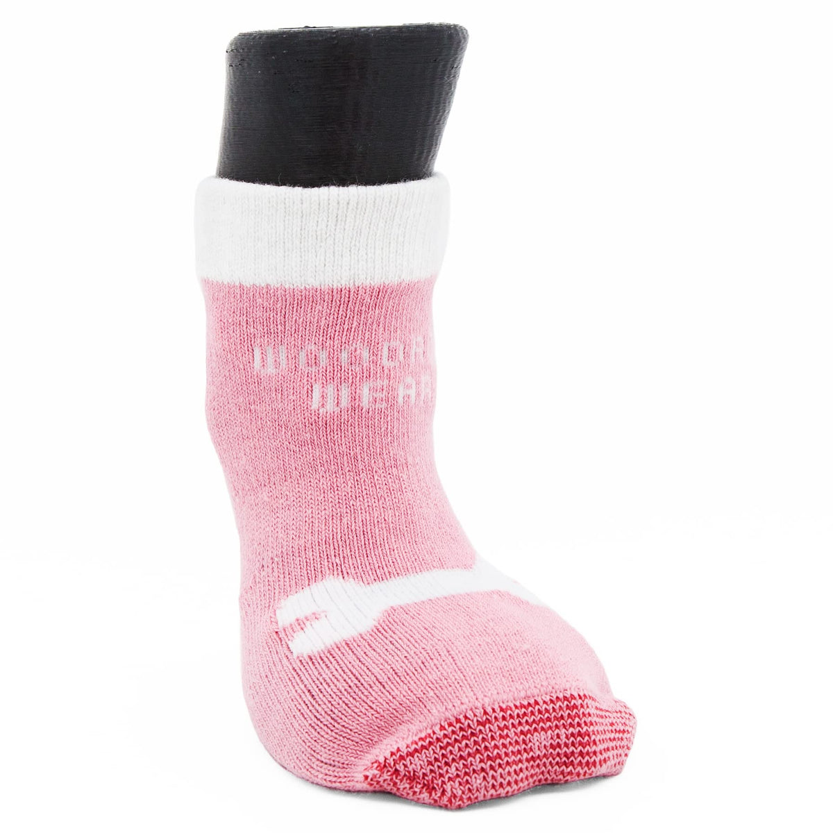 Woodrow Wear, Power Paws Advanced Dog Socks, Pink With A Bone, S, Fits 25-45 Pounds