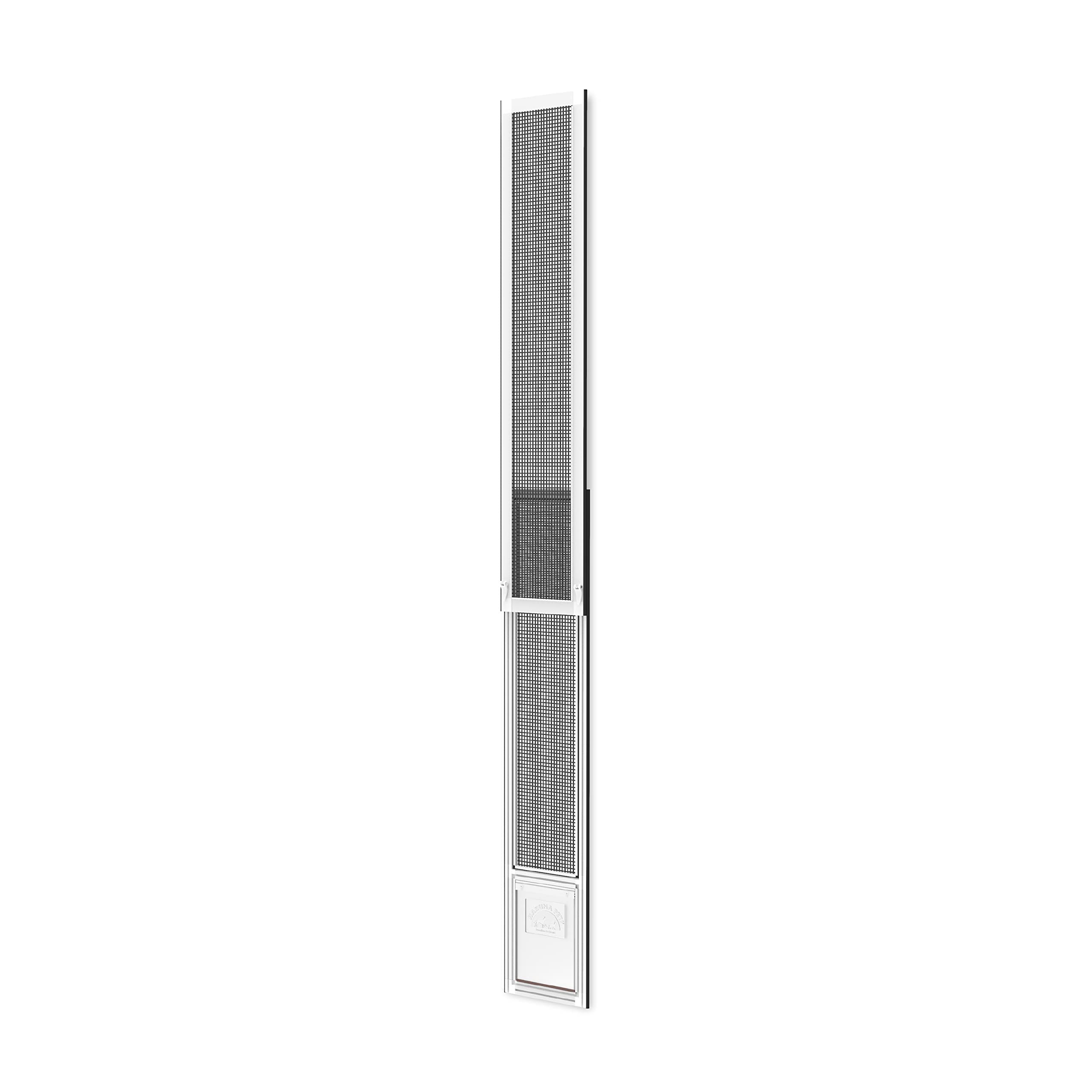 Hakuna Pets Patio Pet Door Screen Insert Panel For Sliding Doors, Fits Door Track Min Ht 57.28'' To Max Ht 84.25'', Uv Resistant