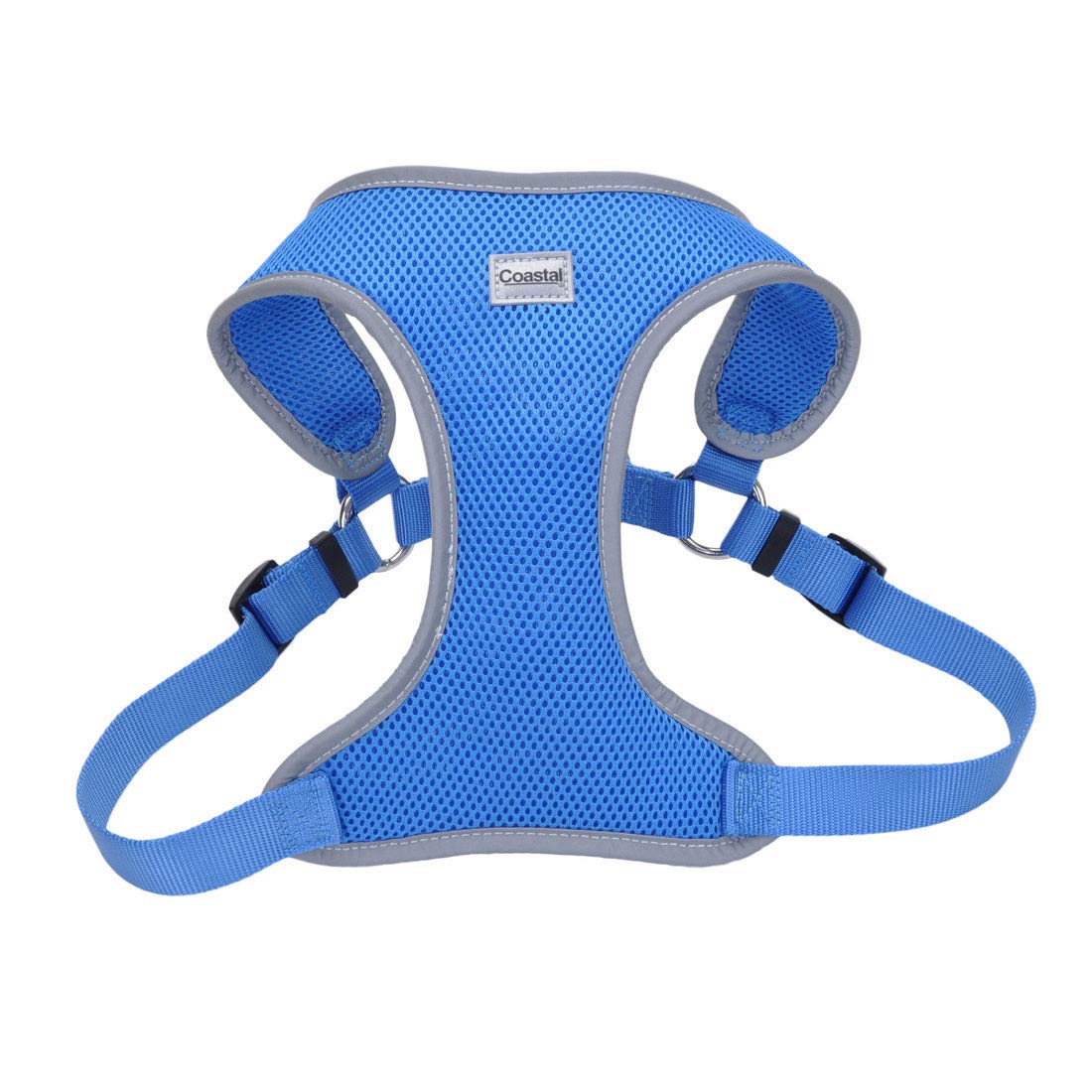 Coastal Pet Comfort Soft Reflective Wrap Adjustable Dog Harness - No-Pull Dog Harness For Small & Large Dogs - Blue Lagoon - 1' X 28'–36'